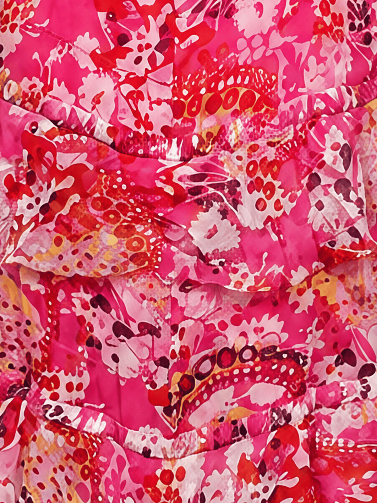 Emanuel Ungaro FW 2004 Pink Crystal Embellished Ruffle Dress