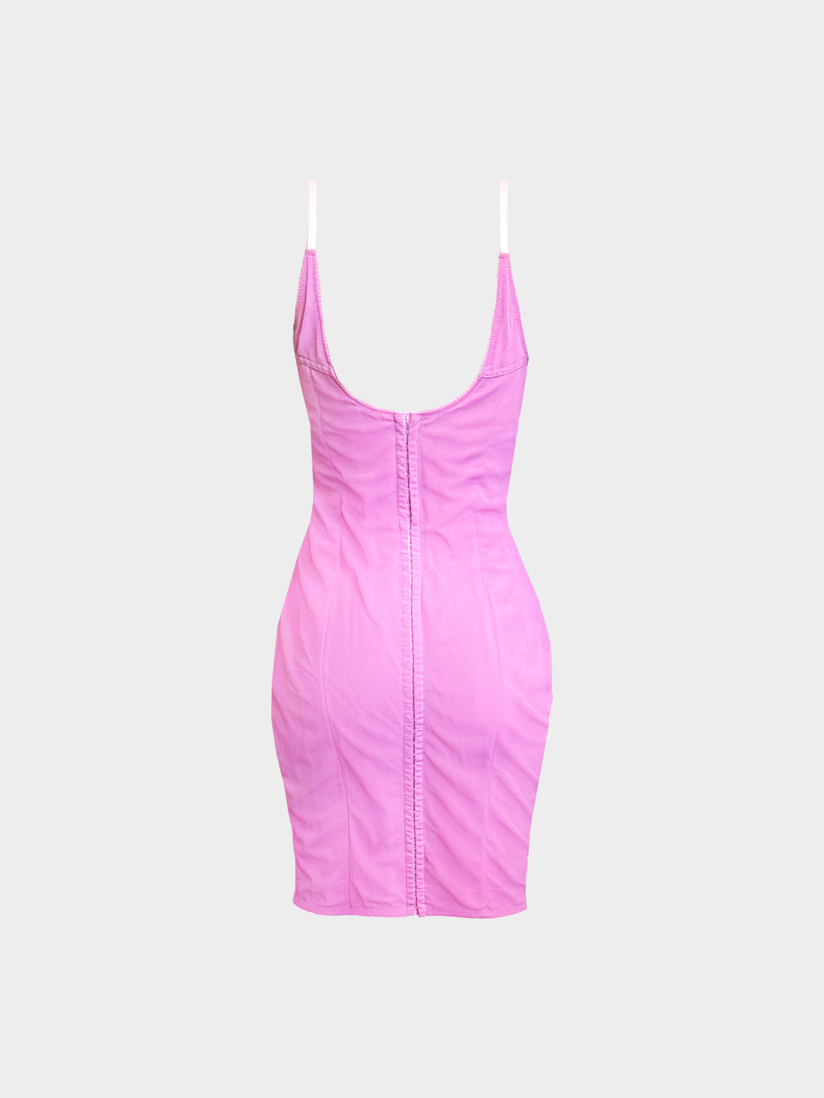 Dolce and Gabbana 2000s Pink Lace Bustier Corset Dress