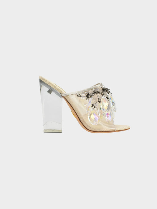 Prada SS 2010 Crystal Lucite Mules