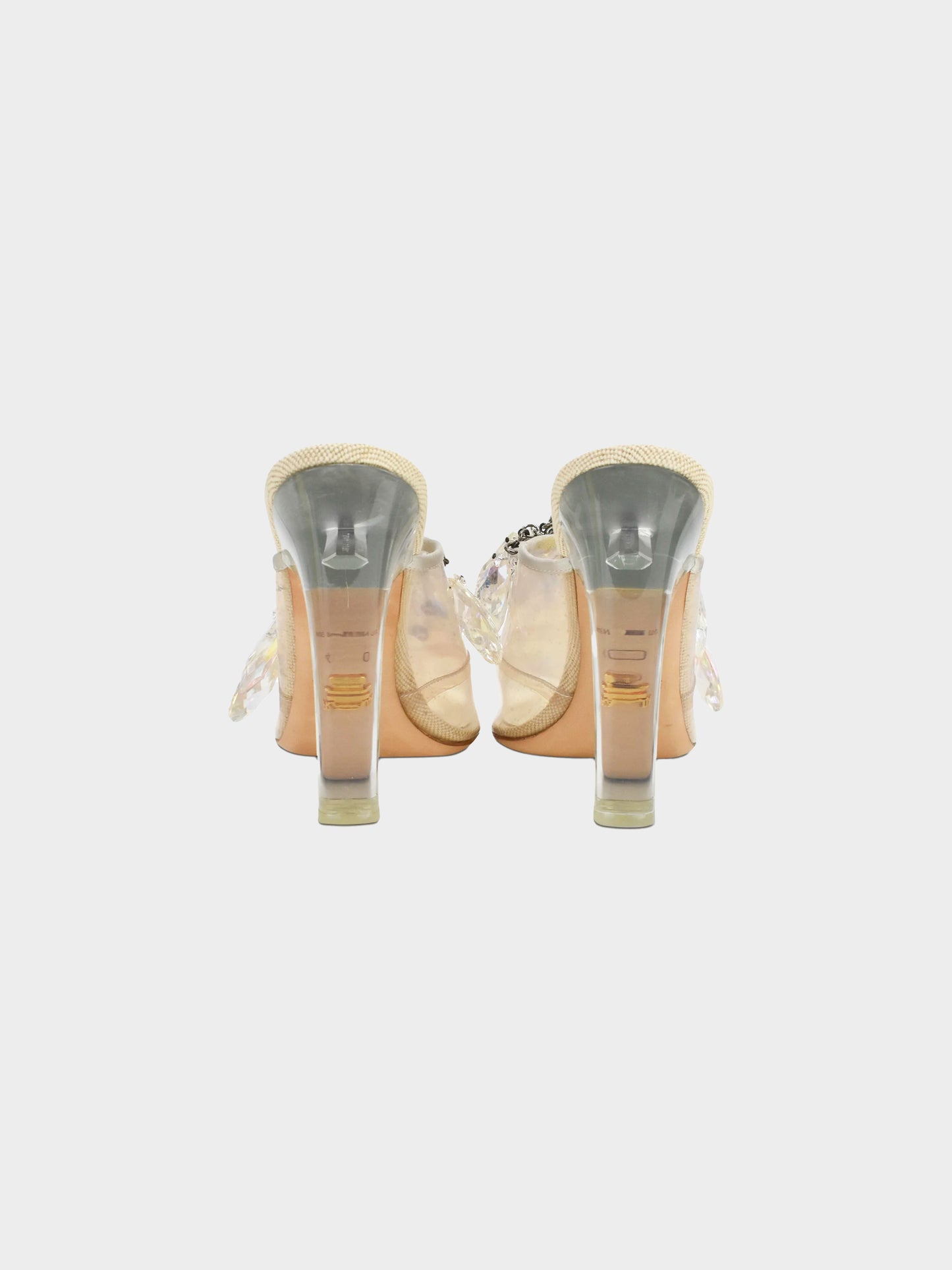 Prada SS 2010 Crystal Lucite Mules