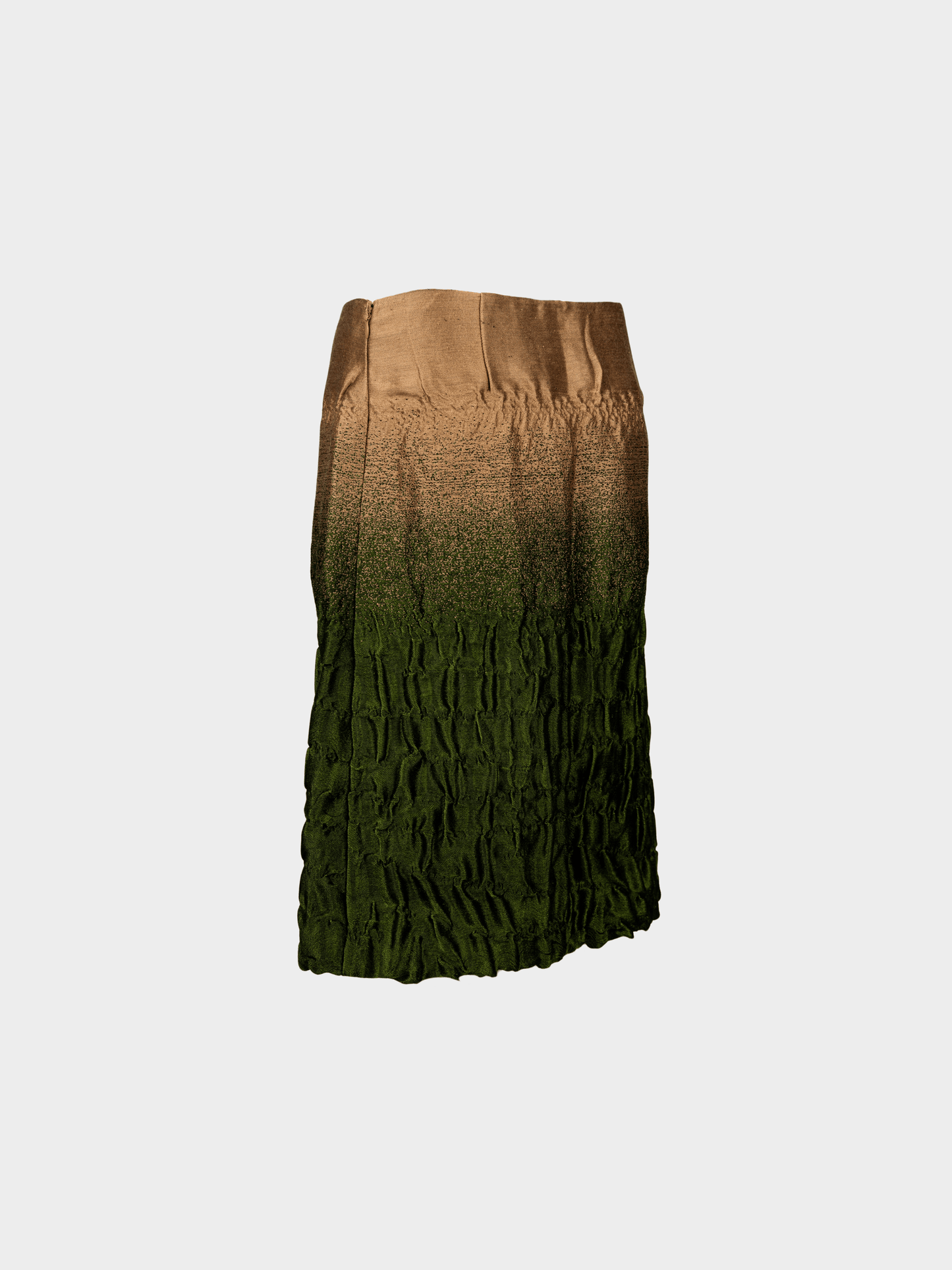 Prada FW 2007 Runway Ombré Textured Skirt