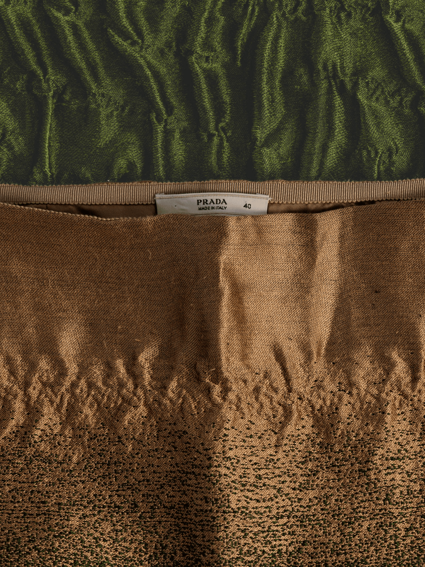 Prada FW 2007 Runway Ombré Textured Skirt