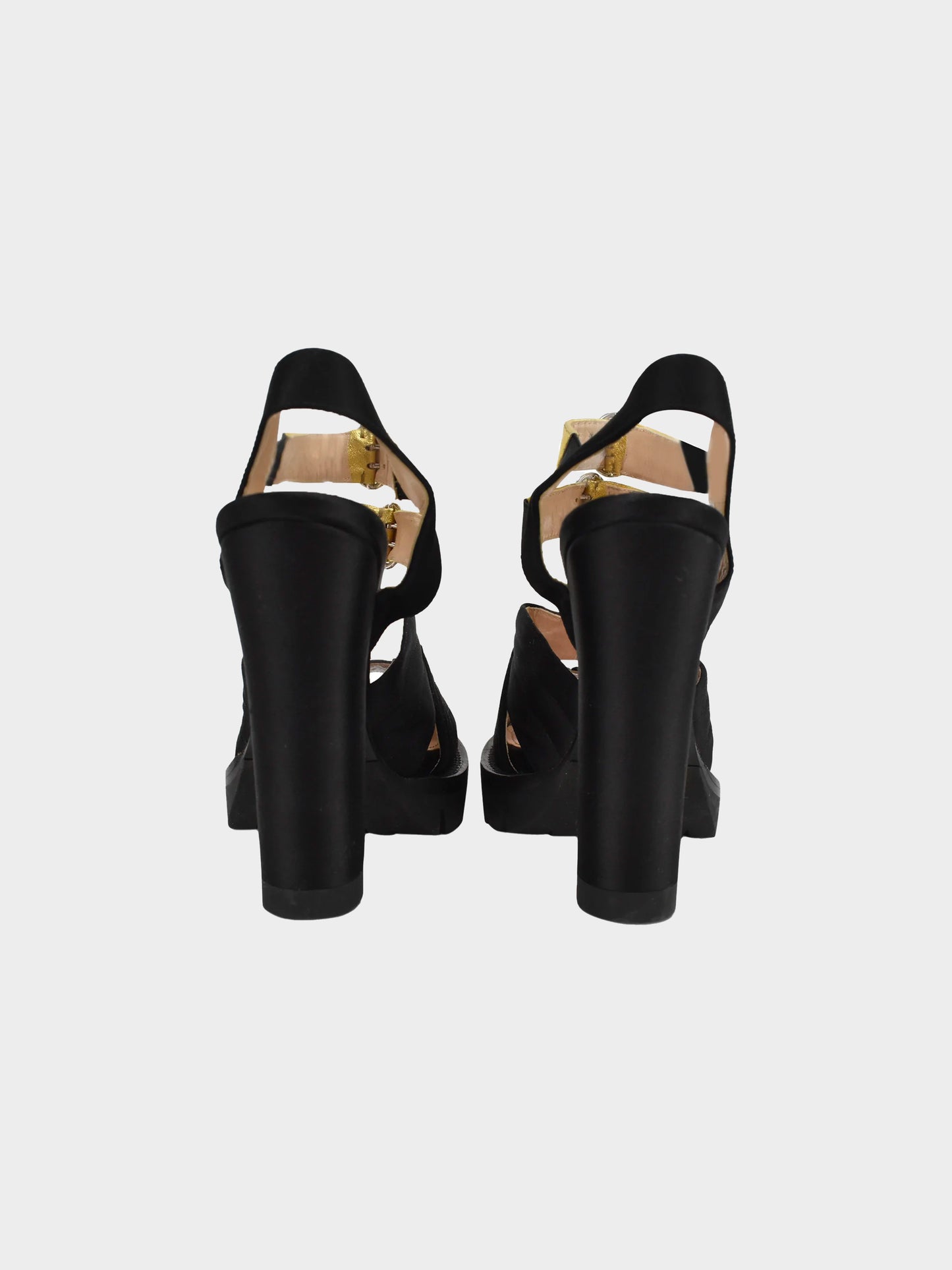 Prada FW2013 Gold Buckle Heels