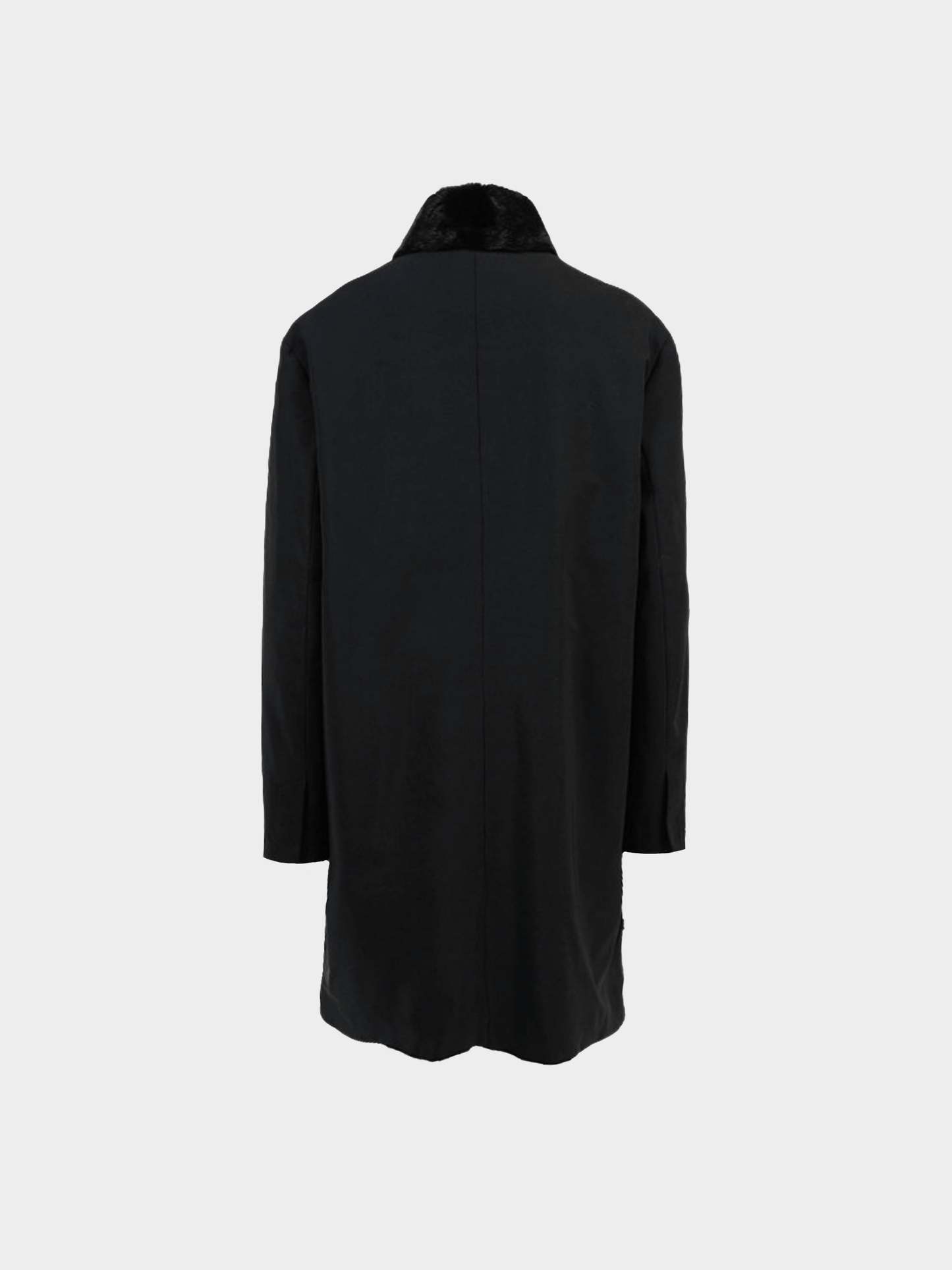 Prada 1990s Black Shearling Coat