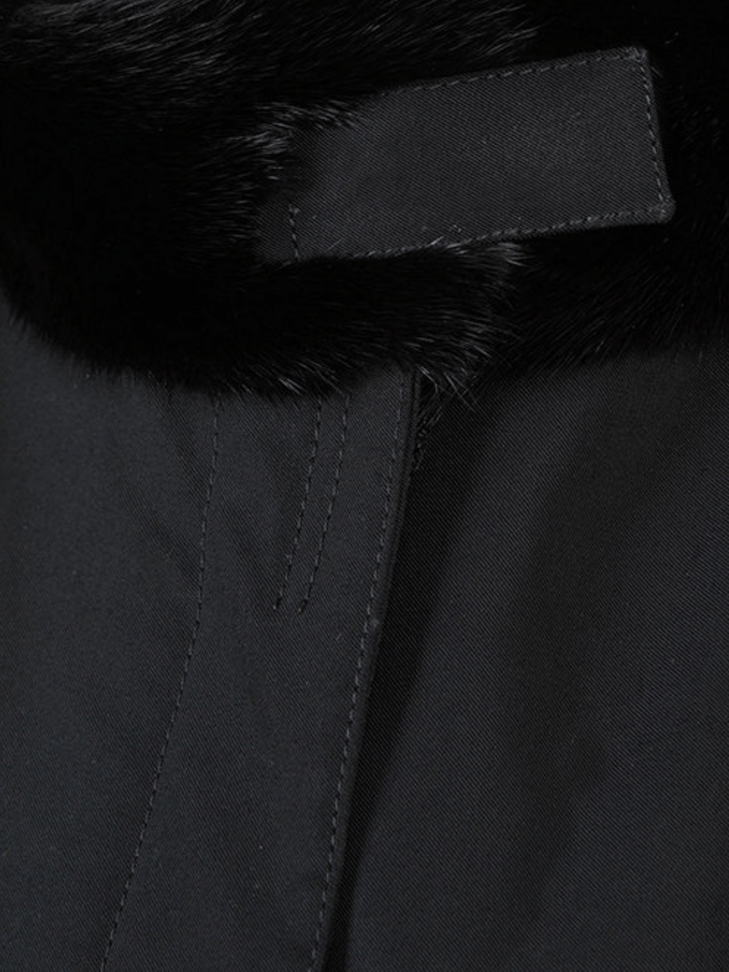 Prada 1990s Black Shearling Coat