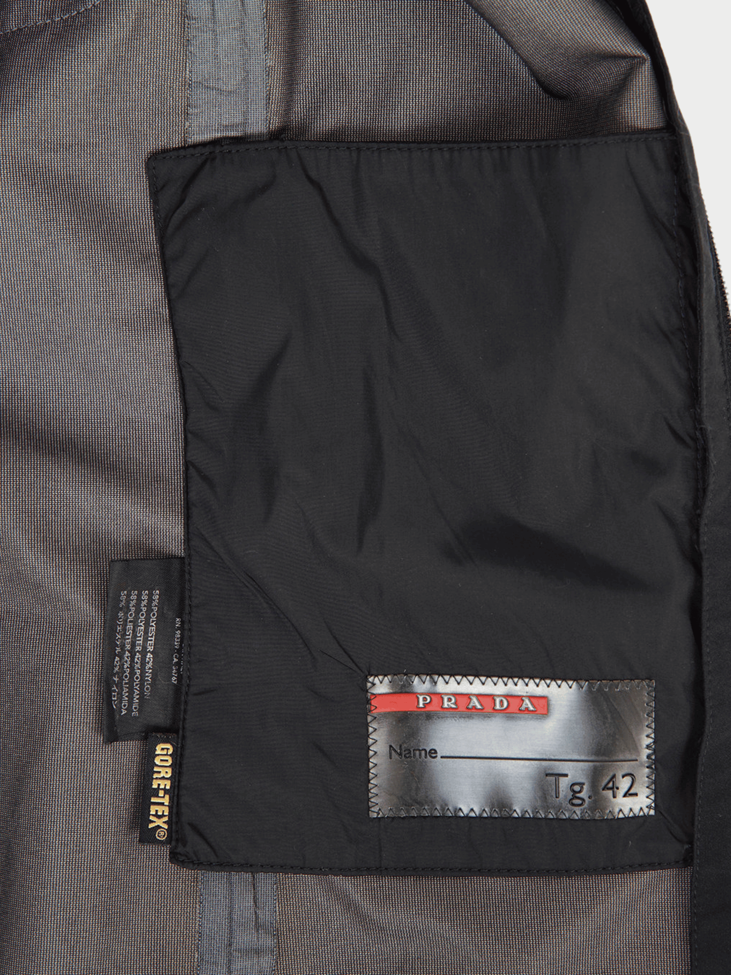 Prada SS 1999 Black Nylon Goretex Vest