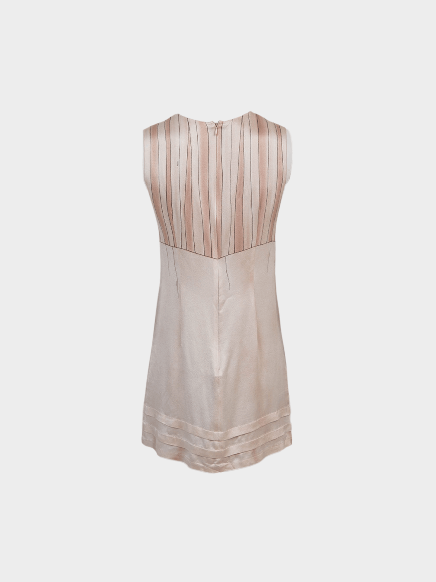 Prada SS 2006 Light Peach Champagne Mini Silk Dress