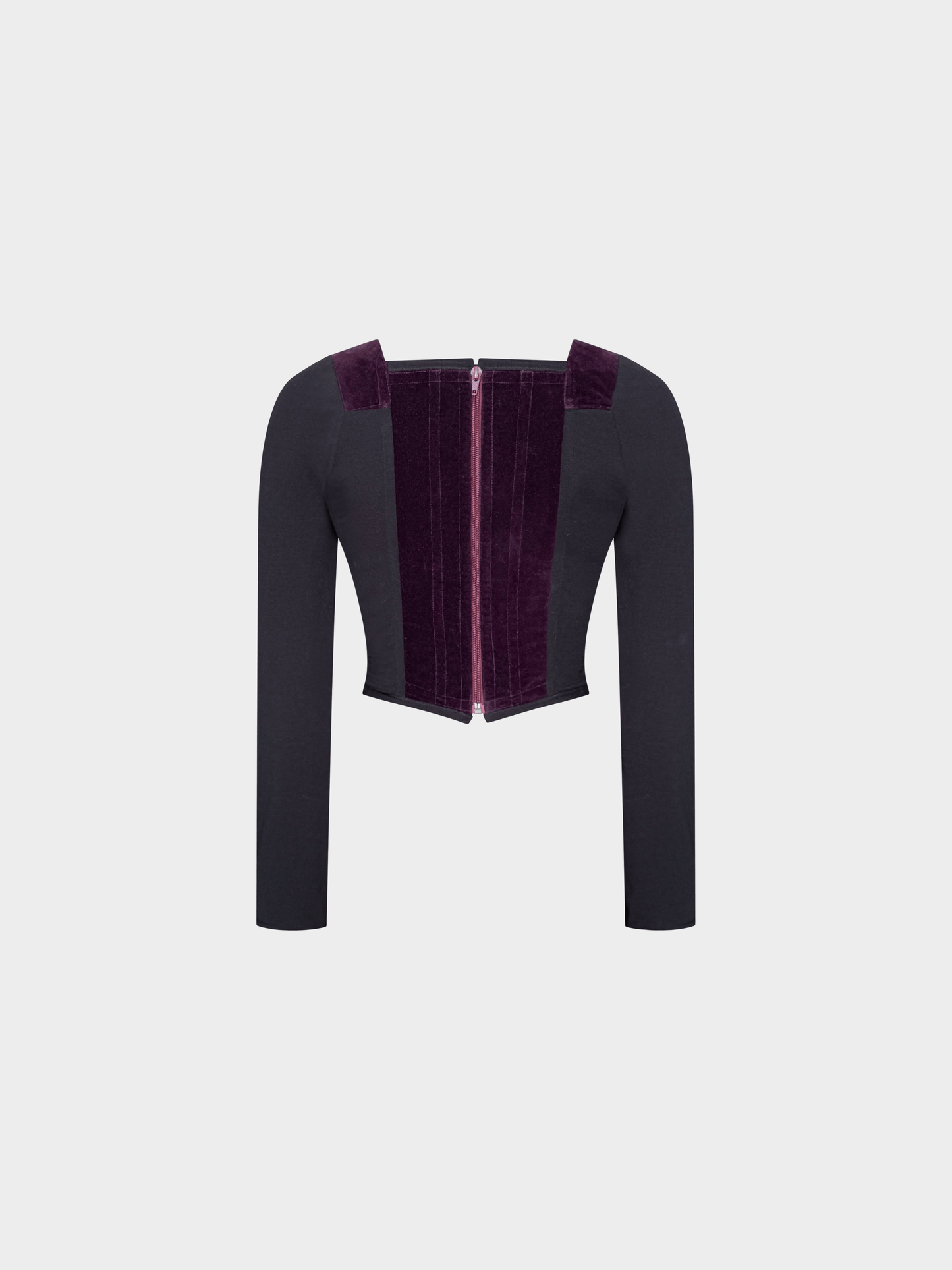 Vivienne Westwood 1990s Purple and Black Velvet Corset