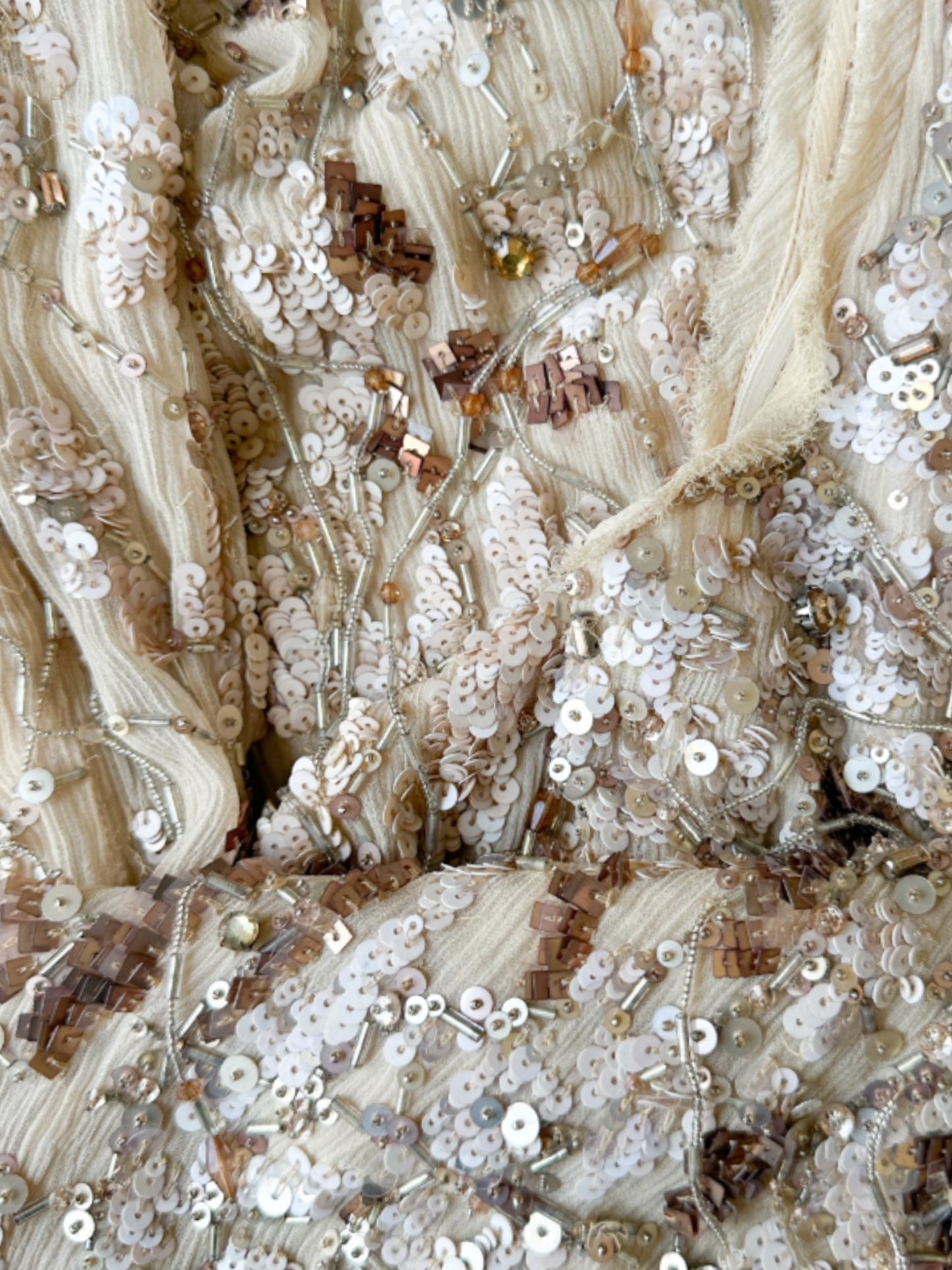 Roberto Cavalli FW 2012 Beige Embroidered Dress