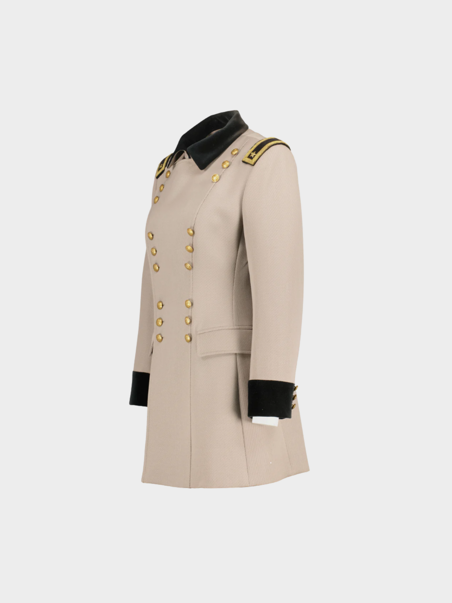 Ralph Lauren 2003 Beige Military Motif Coat