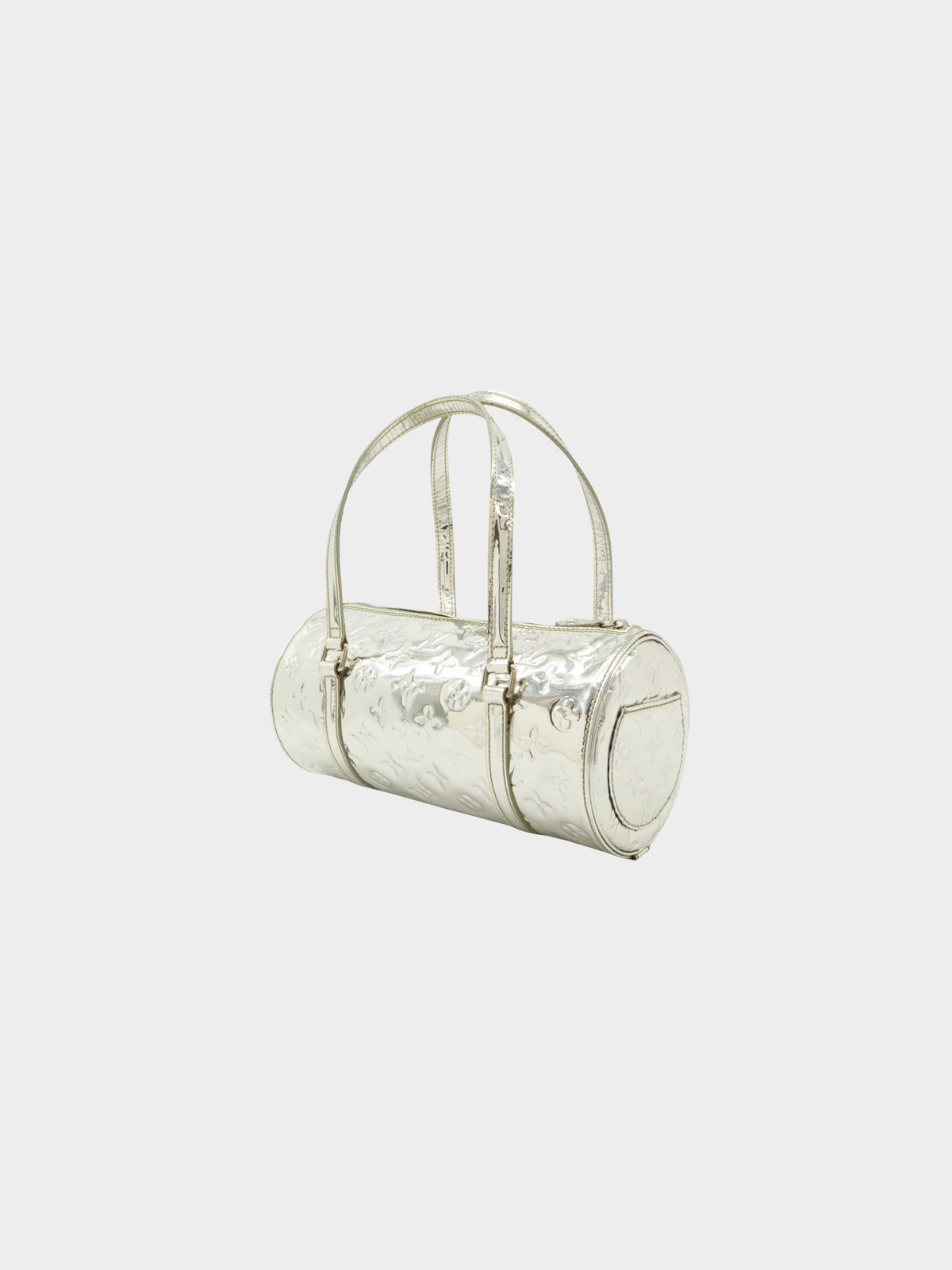 Louis Vuitton FW 2006-2007 Silver Patent Leather Papillon Bag