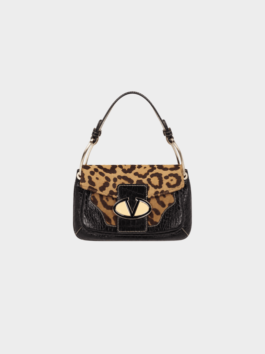 Valentino FW 2004 Runway Cheetah Pony Hair Leather Bag