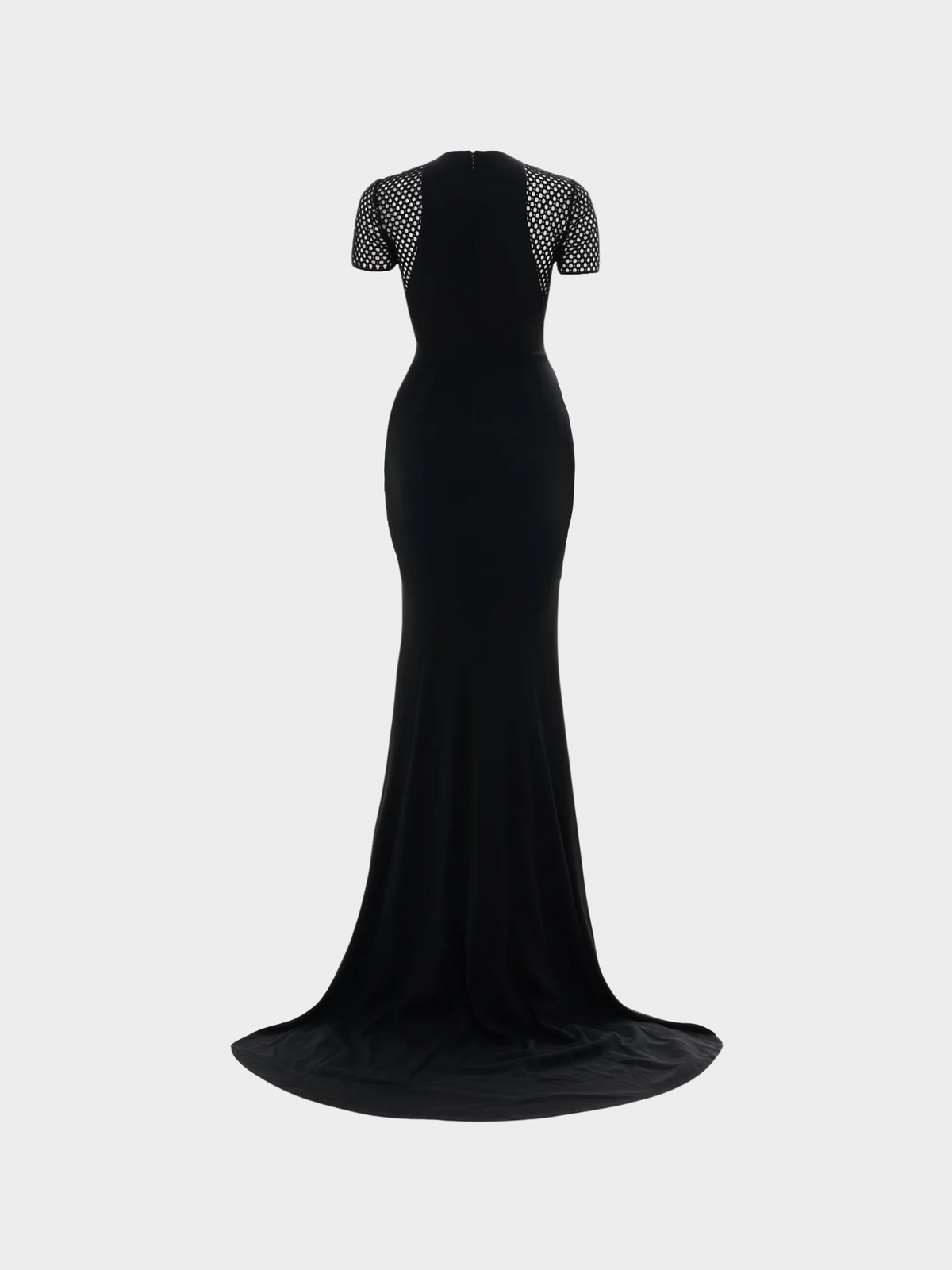 Stella McCartney 2014 Black Rayon Evening Train Dress