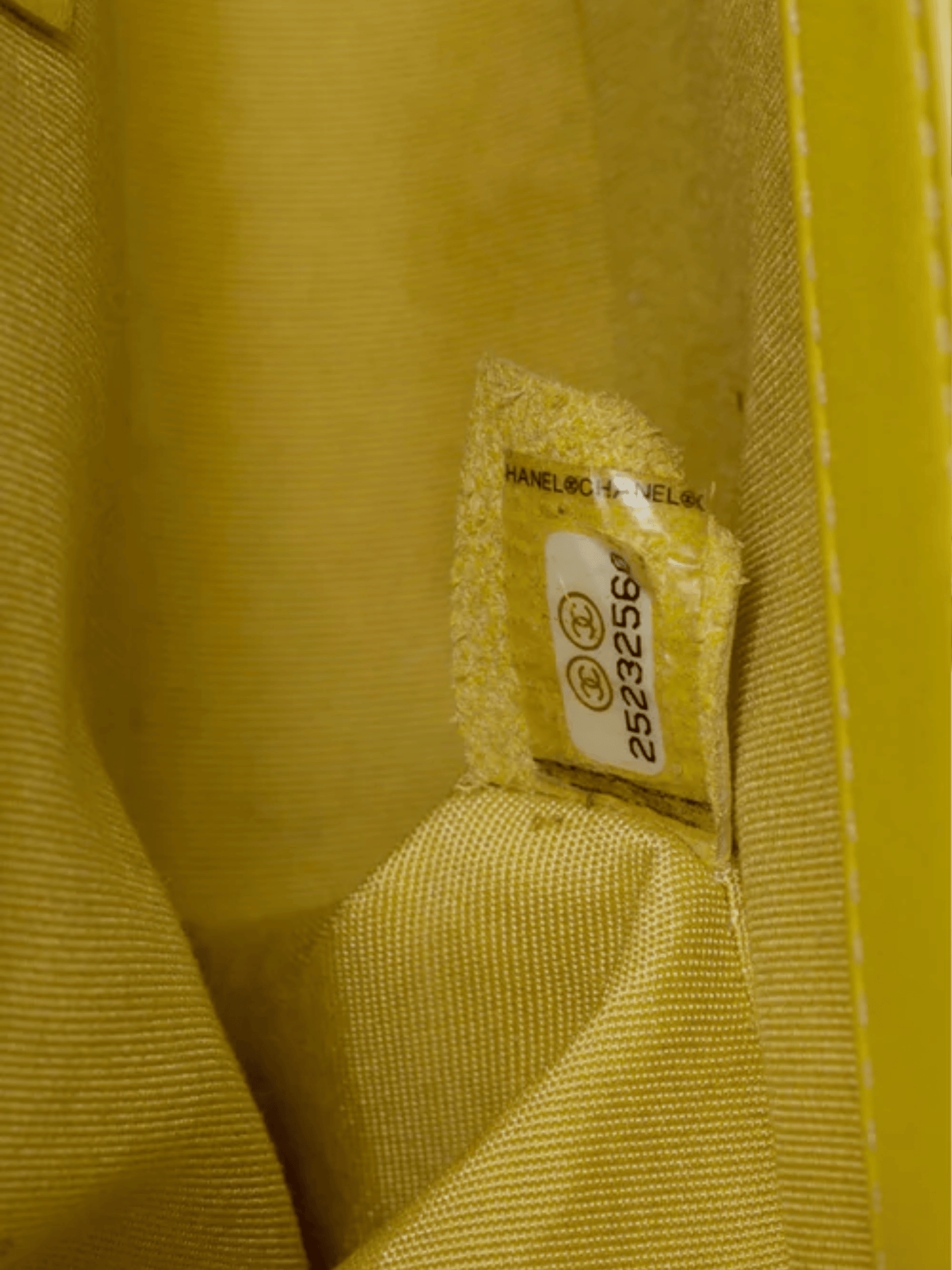 Chanel 2018 Yellow Leather Boy Bag