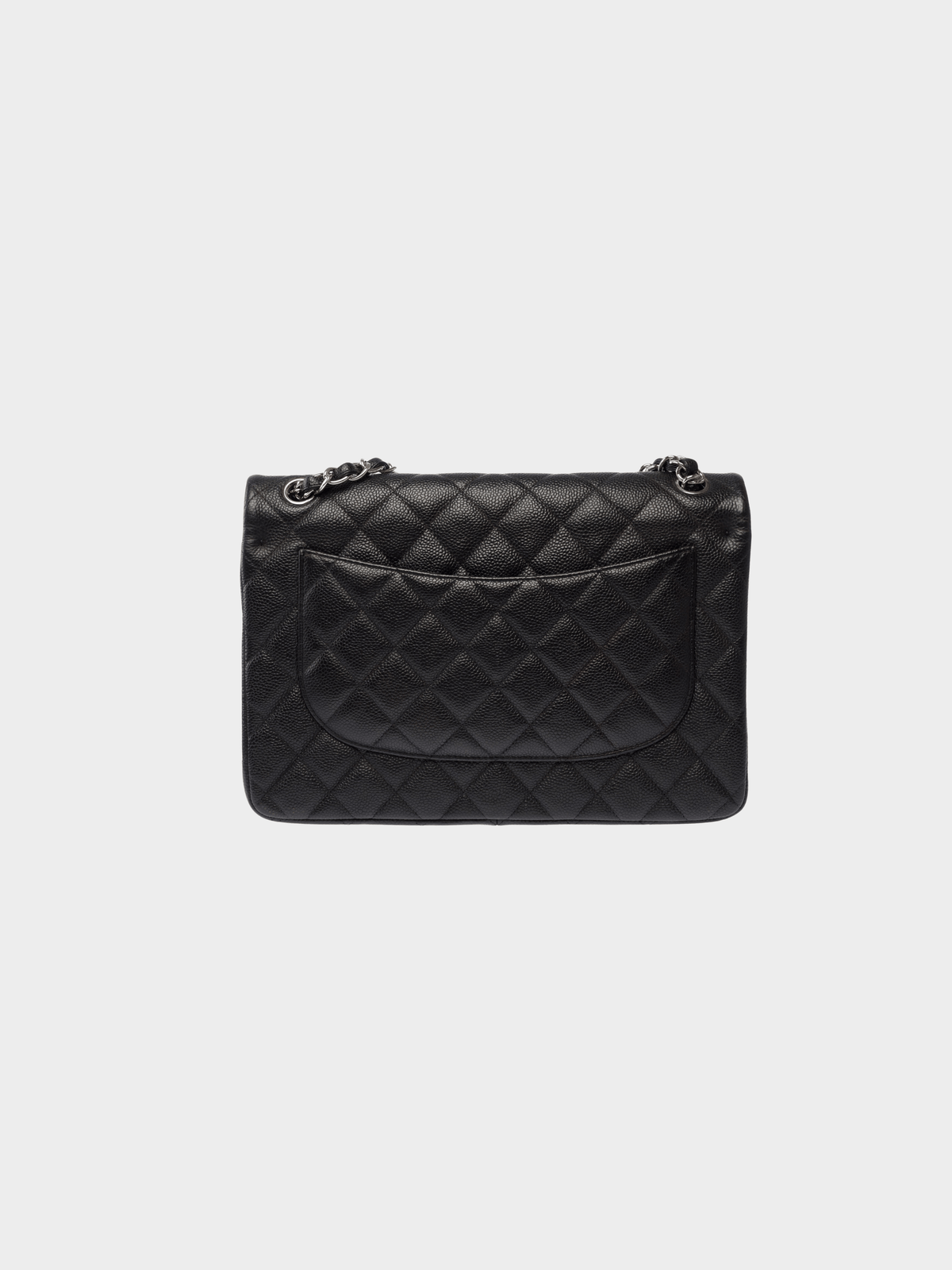 Chanel 2012-2013 Classic Black Caviar Quilted Flap Bag