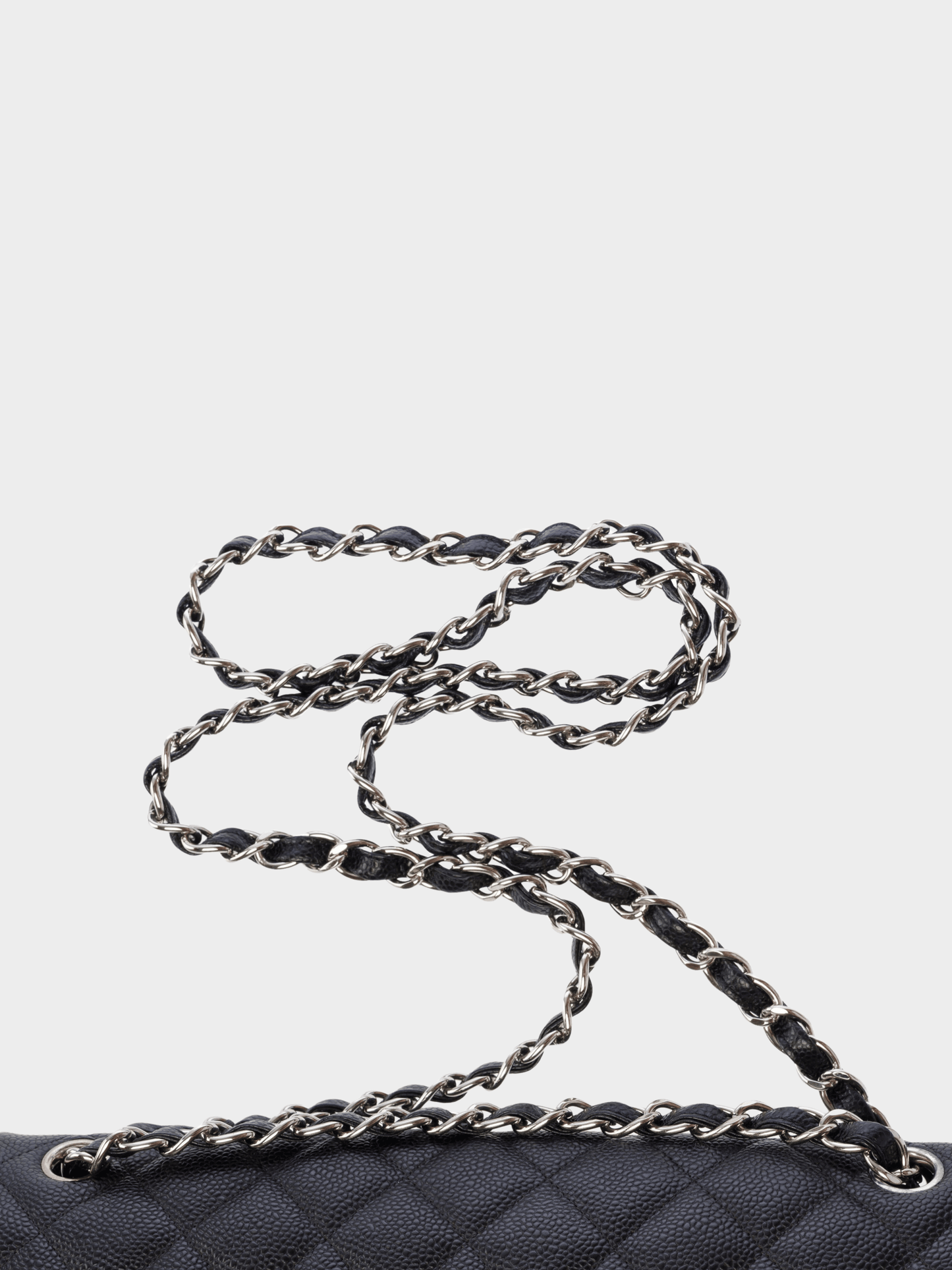 Chanel 2012-2013 Classic Black Caviar Quilted Flap Bag