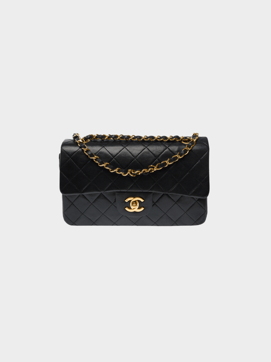 Chanel 1991 Black Diamond Quilt Classic Flap