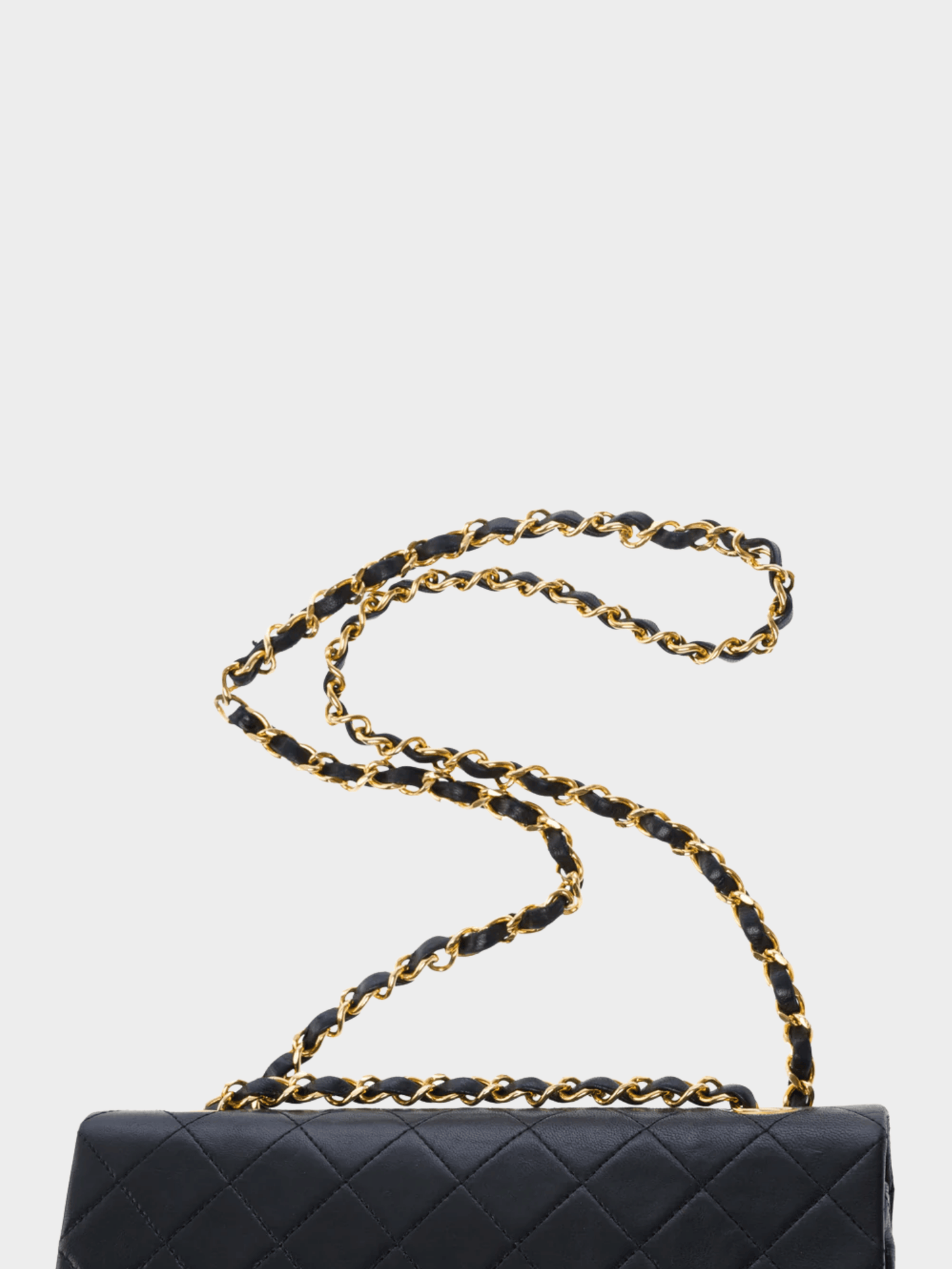 Chanel 1991 Black Diamond Quilt Classic Flap