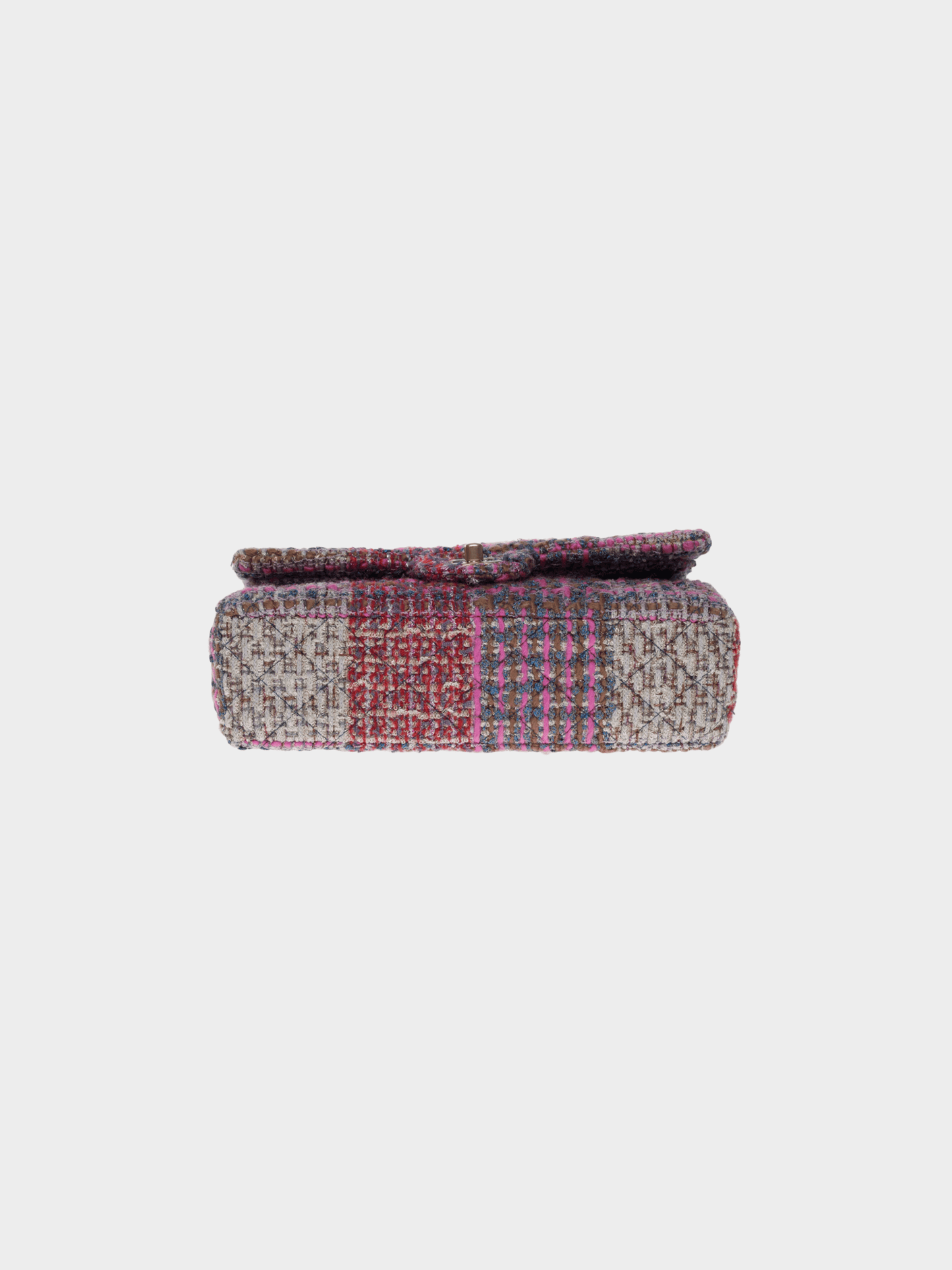 Chanel 2014 Multicolor Tweed Medium Timeless Classic Flap Bag