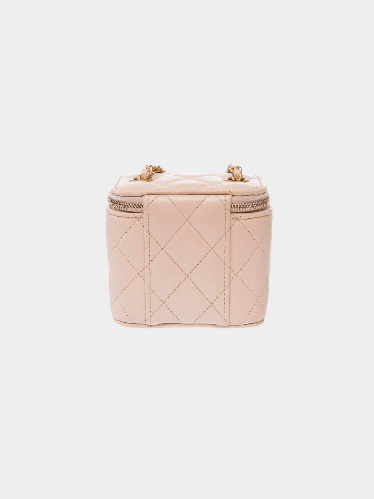 Chanel 2021 Pink Leather Vanity Case