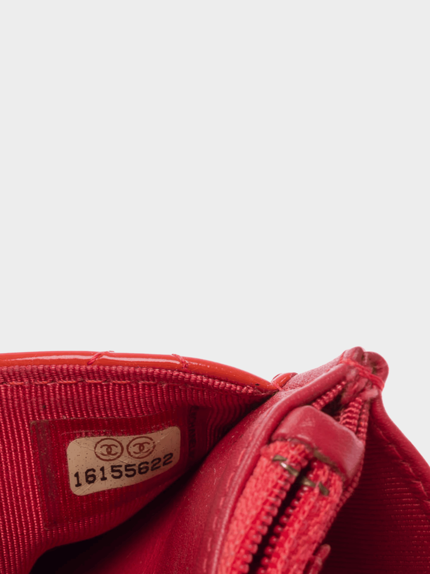 Chanel 2012 Orange Patent Leather Wallet on Chain