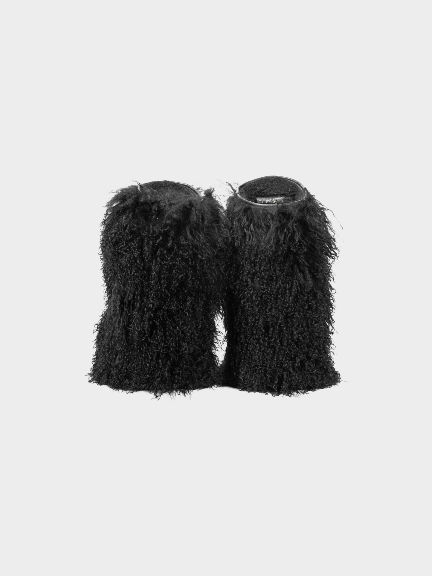 Yves Saint Laurent 2018 Nero Panenelli Mongolia Furry Patch Snowboots