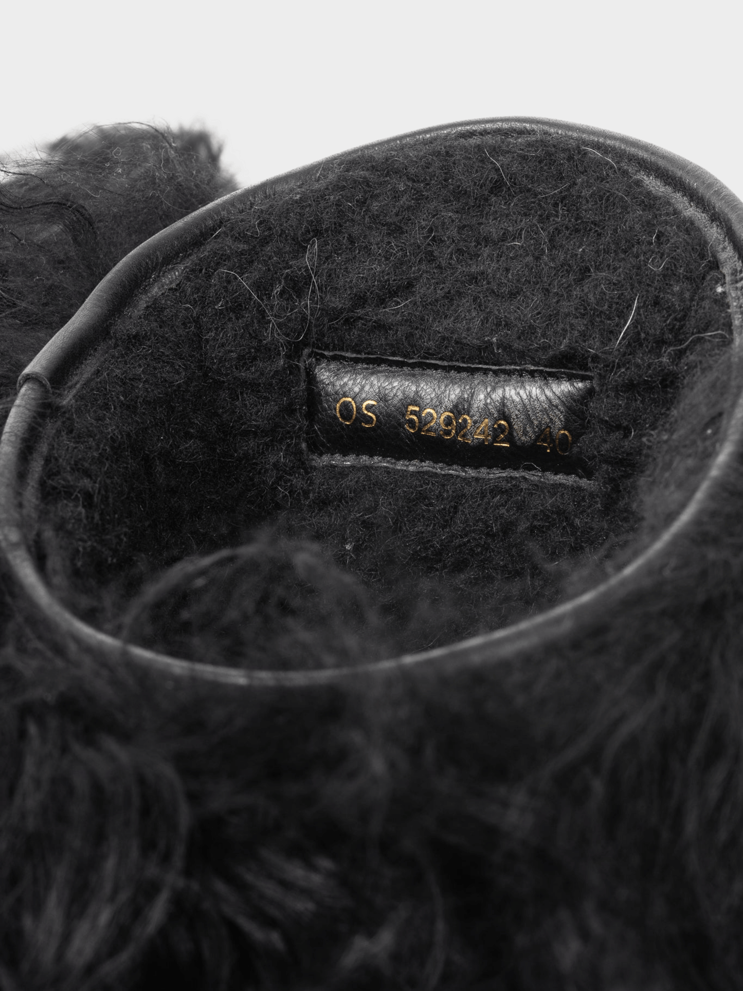 Yves Saint Laurent 2018 Nero Panenelli Mongolia Furry Patch Snowboots