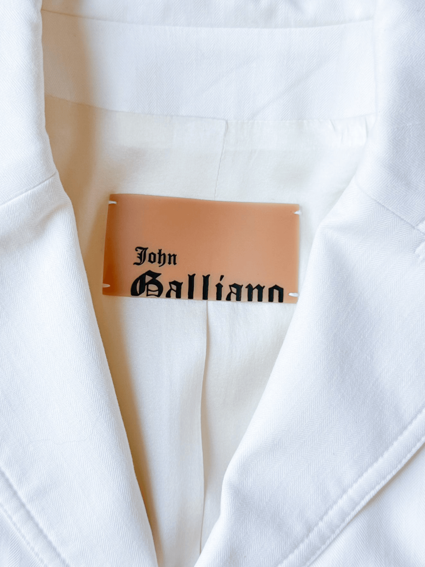 John Galliano SS 2006 Pale Blue Satin Bow Cropped Jacket