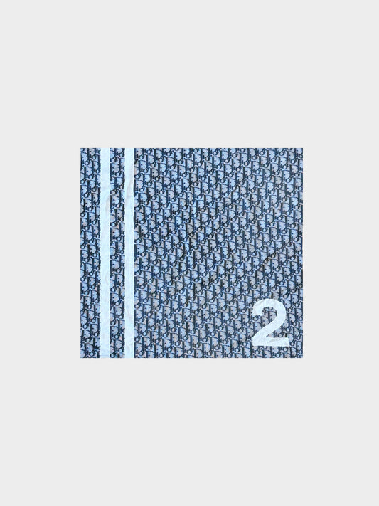 Christian Dior 2000s Navy and White Monogram Scarf