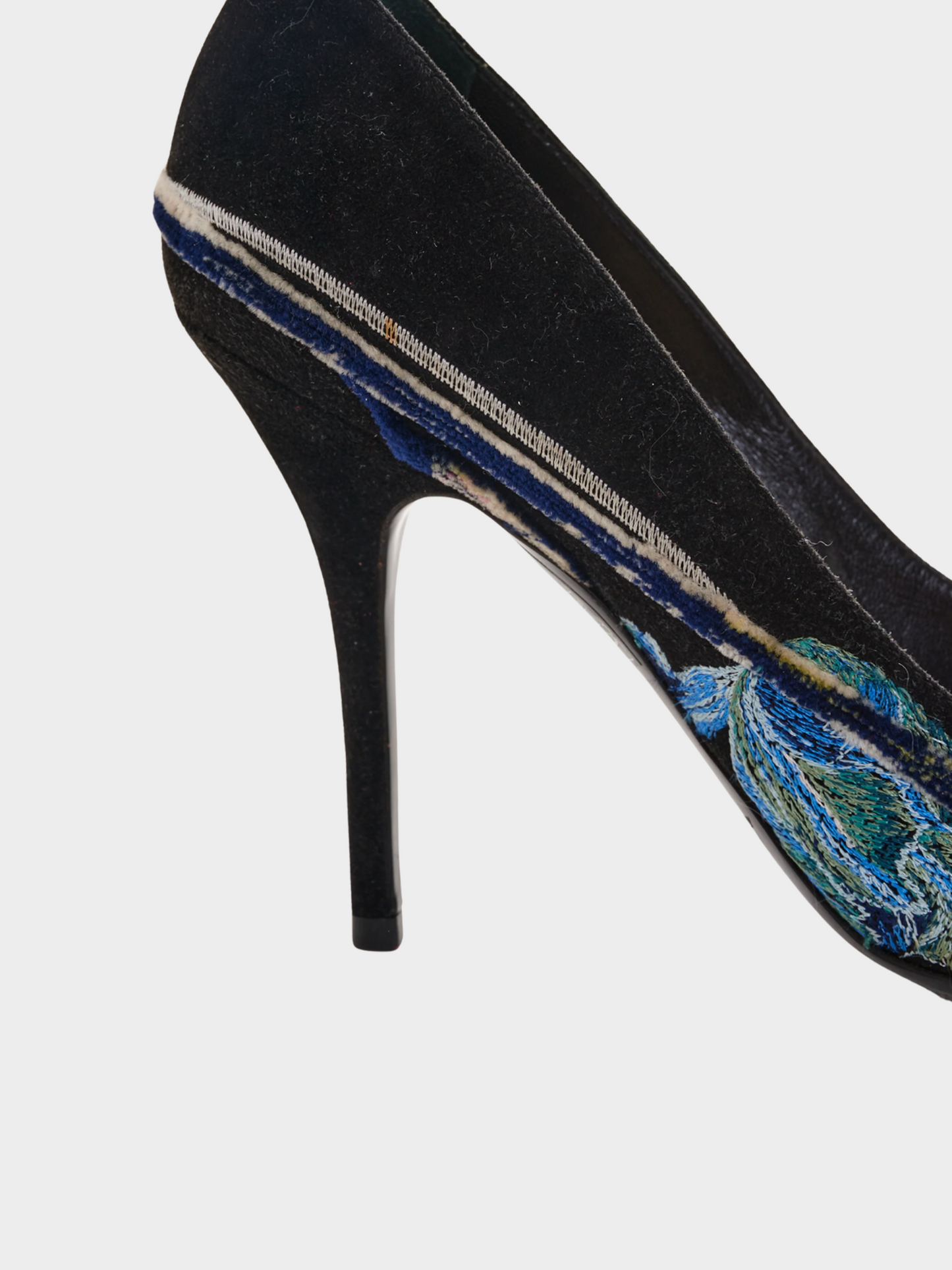 Christian Dior 2010s Declinaison Defile Suede Pumps