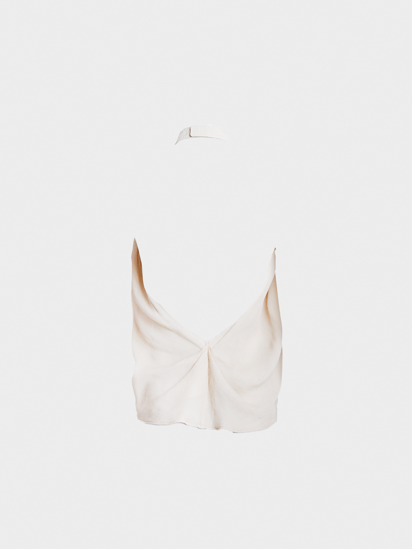 Miu Miu FW 2002 Beige Halter Neck Top
