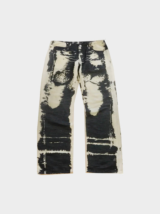 Jean Paul Gaultier Rare 1990s Ink Denim