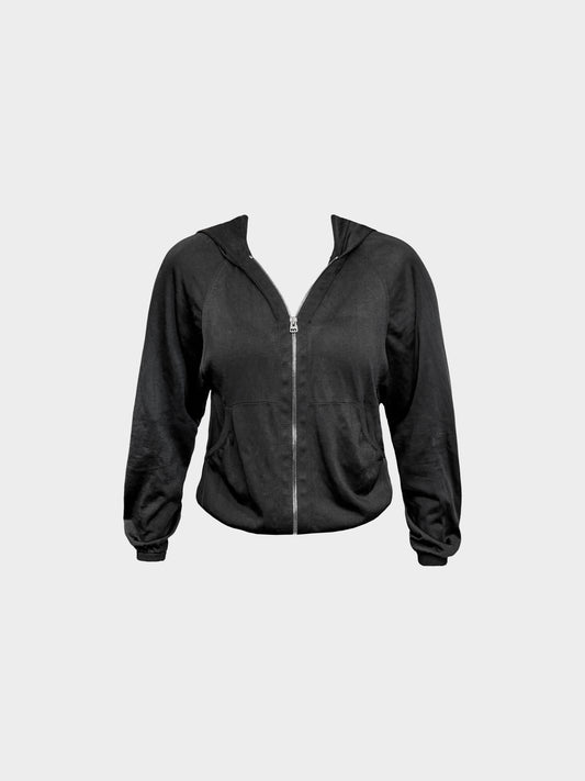 Tom Ford 2000s Black Knitted Hooded Jacket
