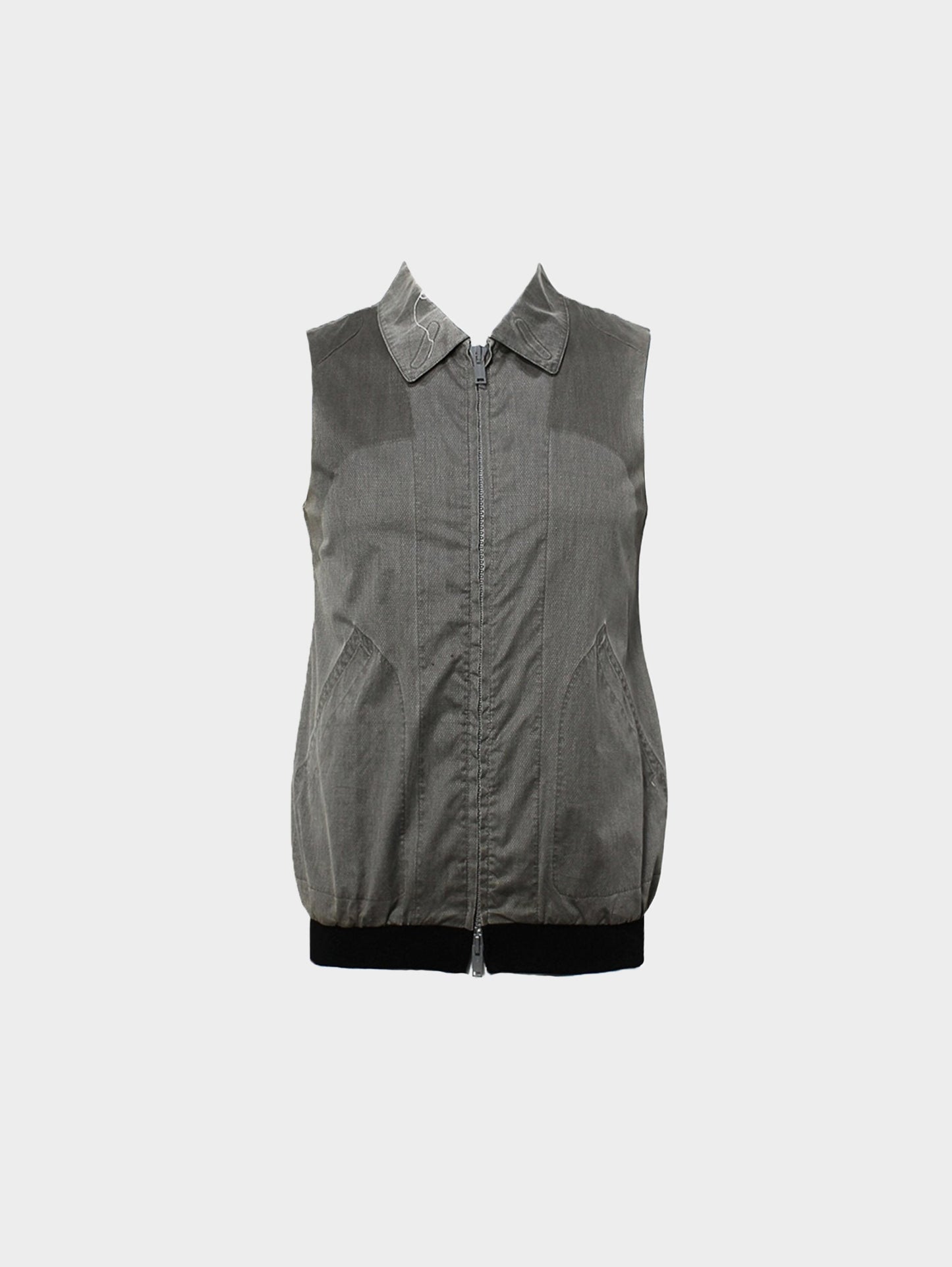 UNDERCOVER SS 1999 Relief Gray Collared Vest