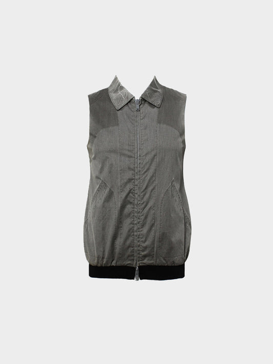 UNDERCOVER SS 1999 Relief Gray Collared Vest
