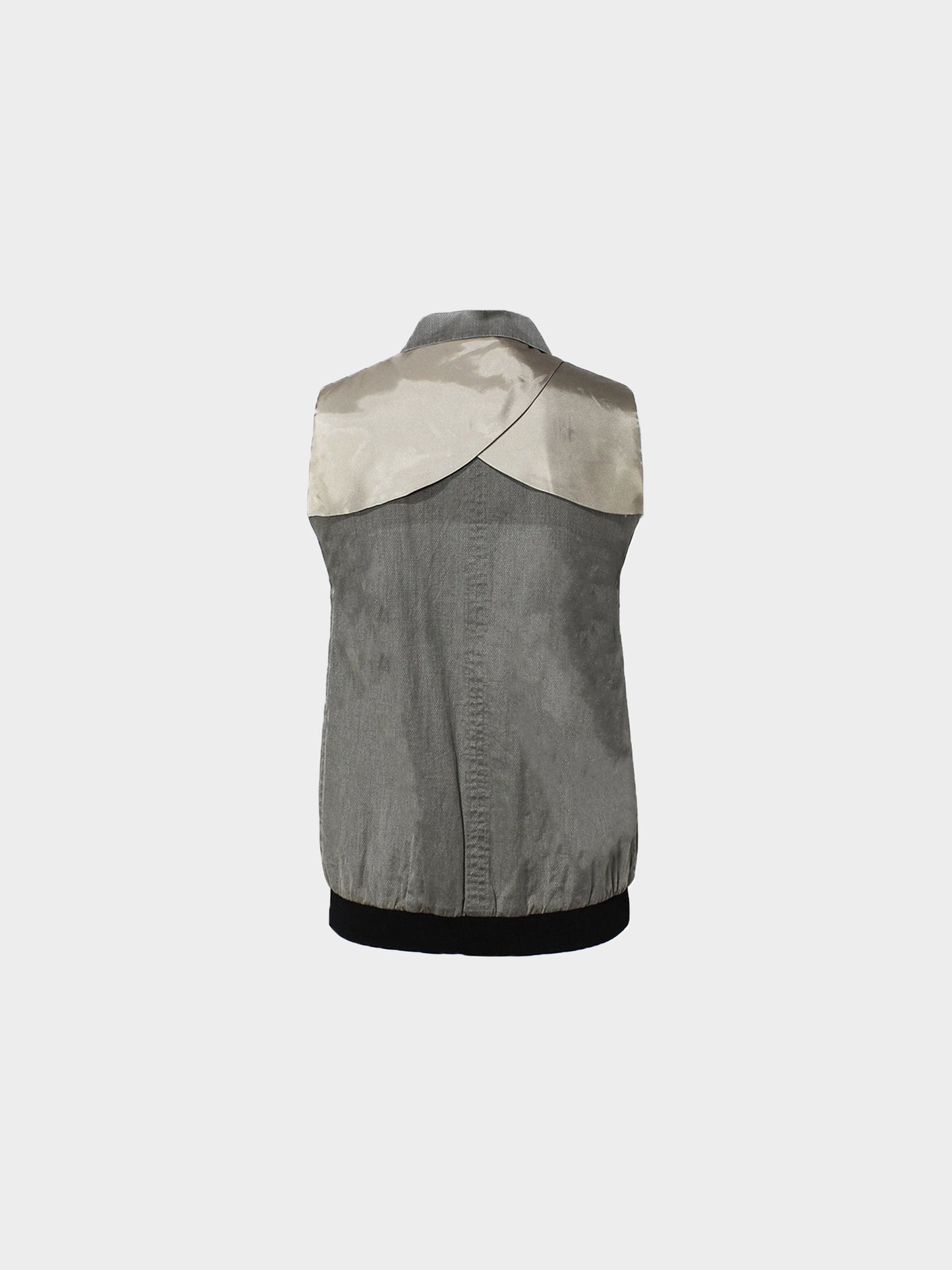 UNDERCOVER SS 1999 Relief Gray Collared Vest