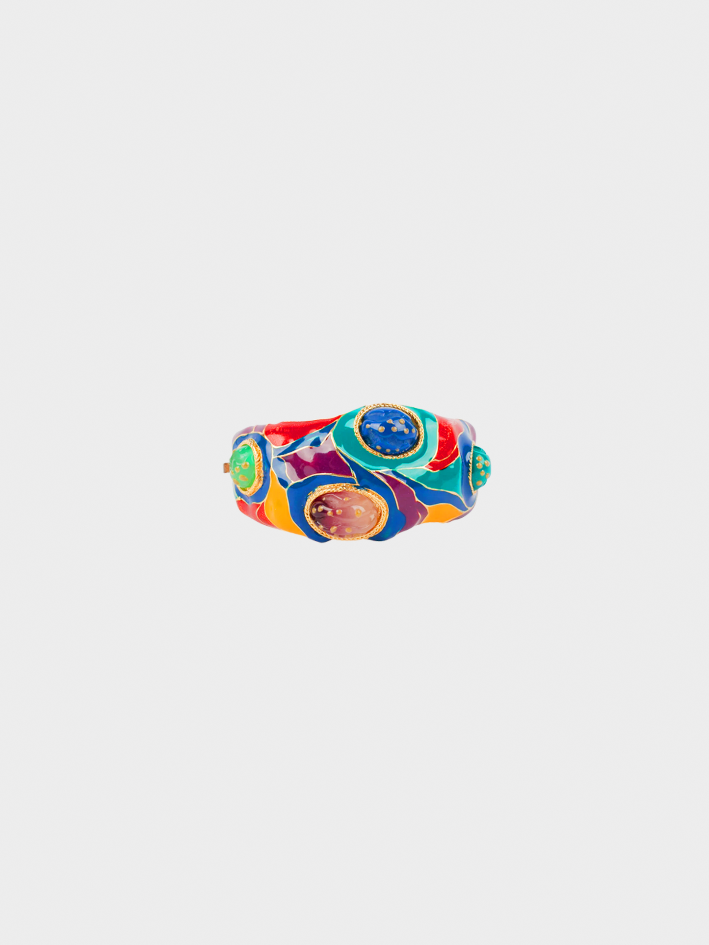 Emanuel Ungaro 2000s Multicoloured Enamel Bracelet
