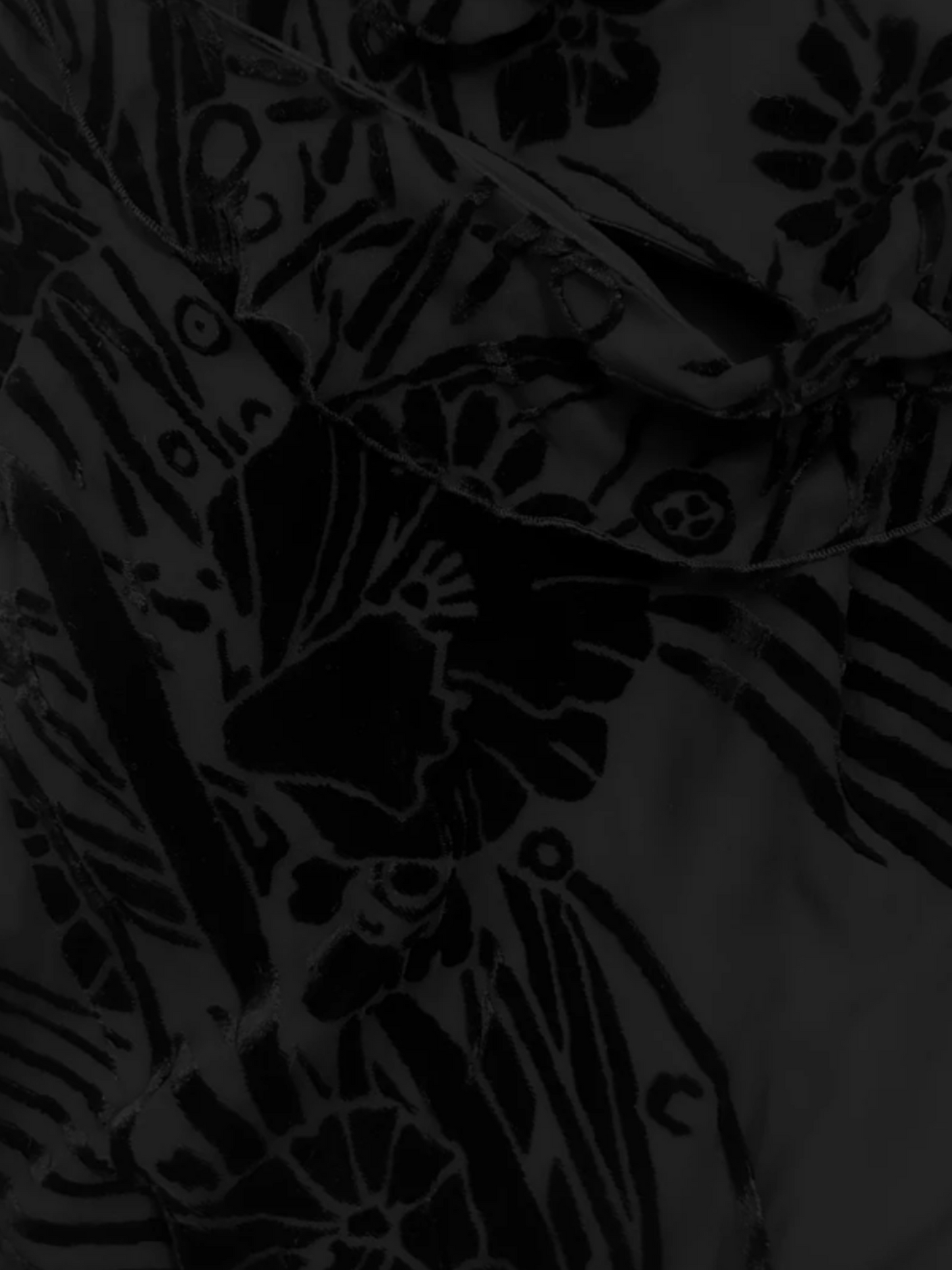 Emanuel Ungaro 2000s Black Bias Floral Maxi Dress