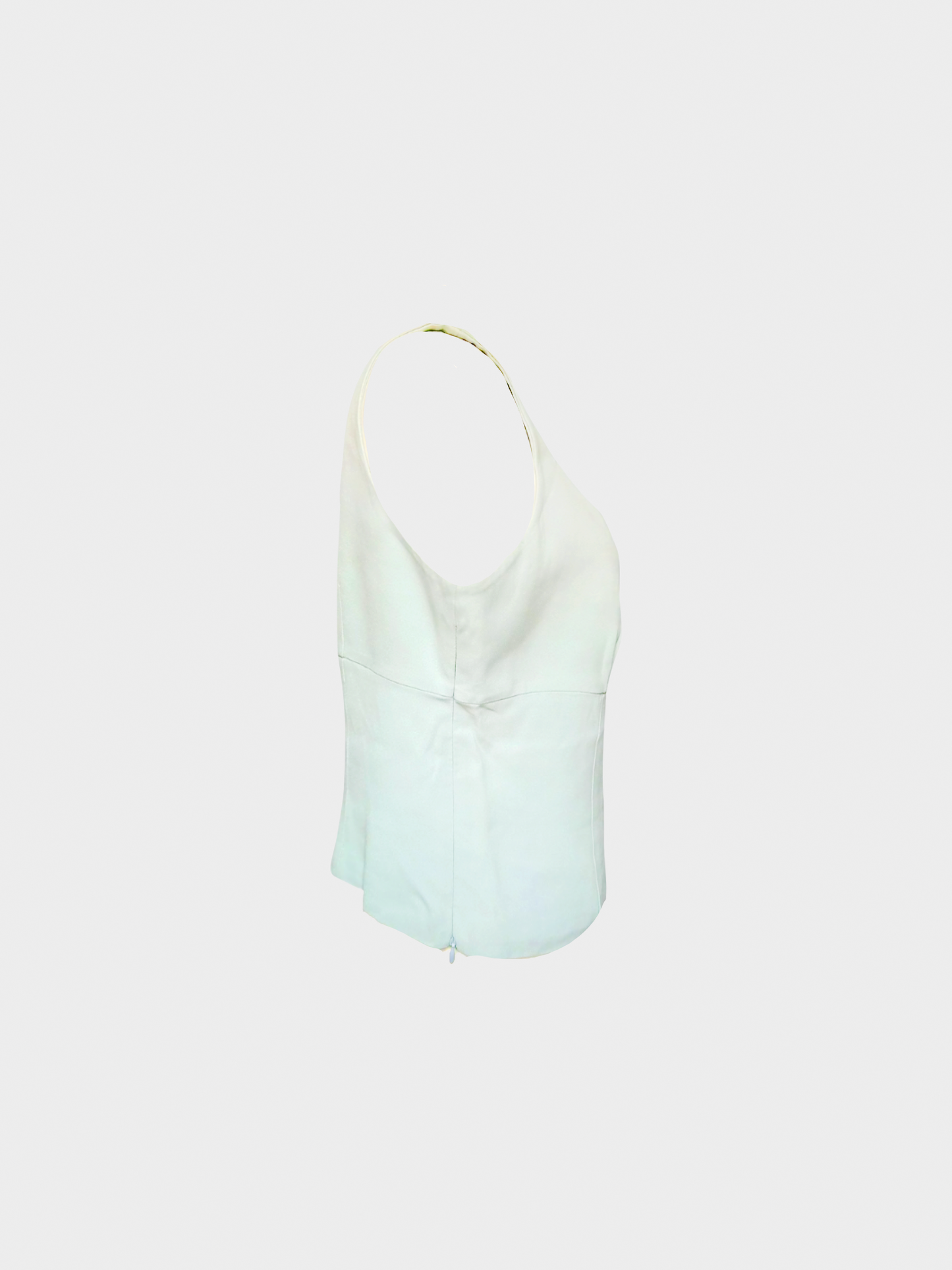 Valentino Roma 2000s Mint Green Silk Blend Top