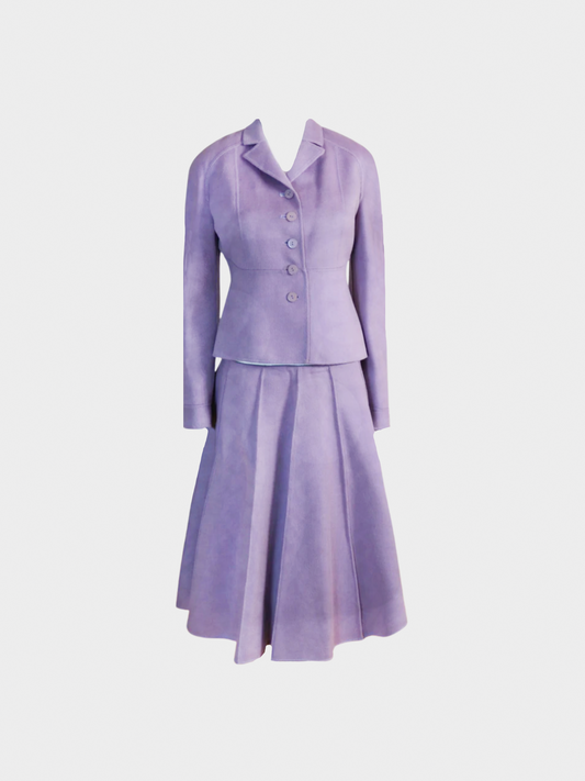 Valentino FW 2000 Runway Purple Wool Set