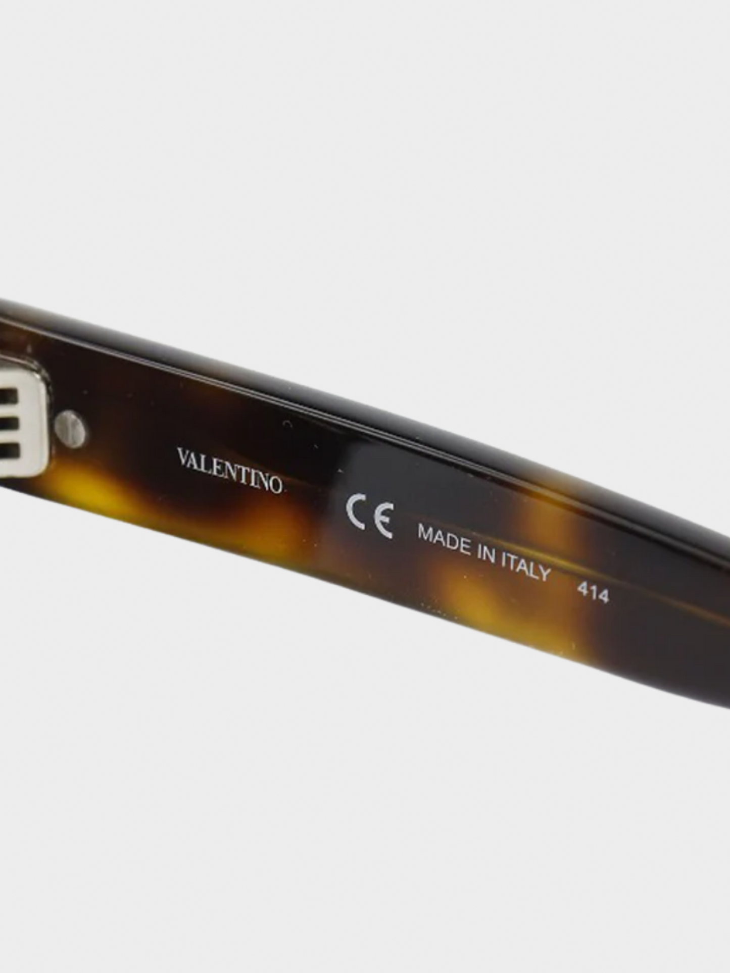 Valentino 2000s Brown Tortoiseshell Sunglasses