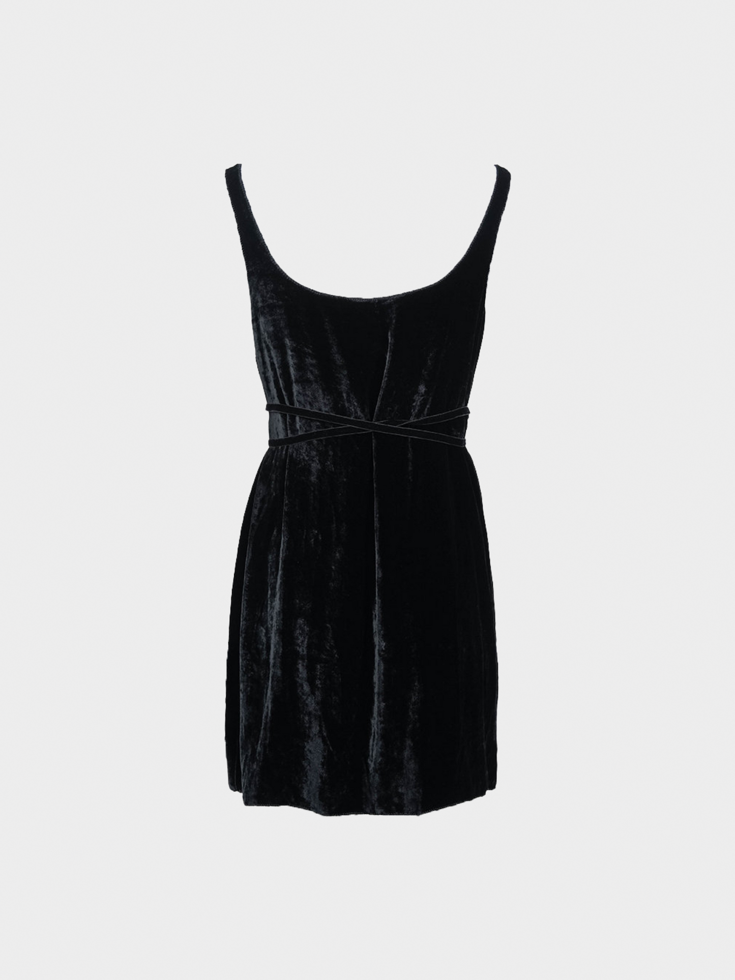 Miu Miu FW 1997 Black Velour Mini Dress