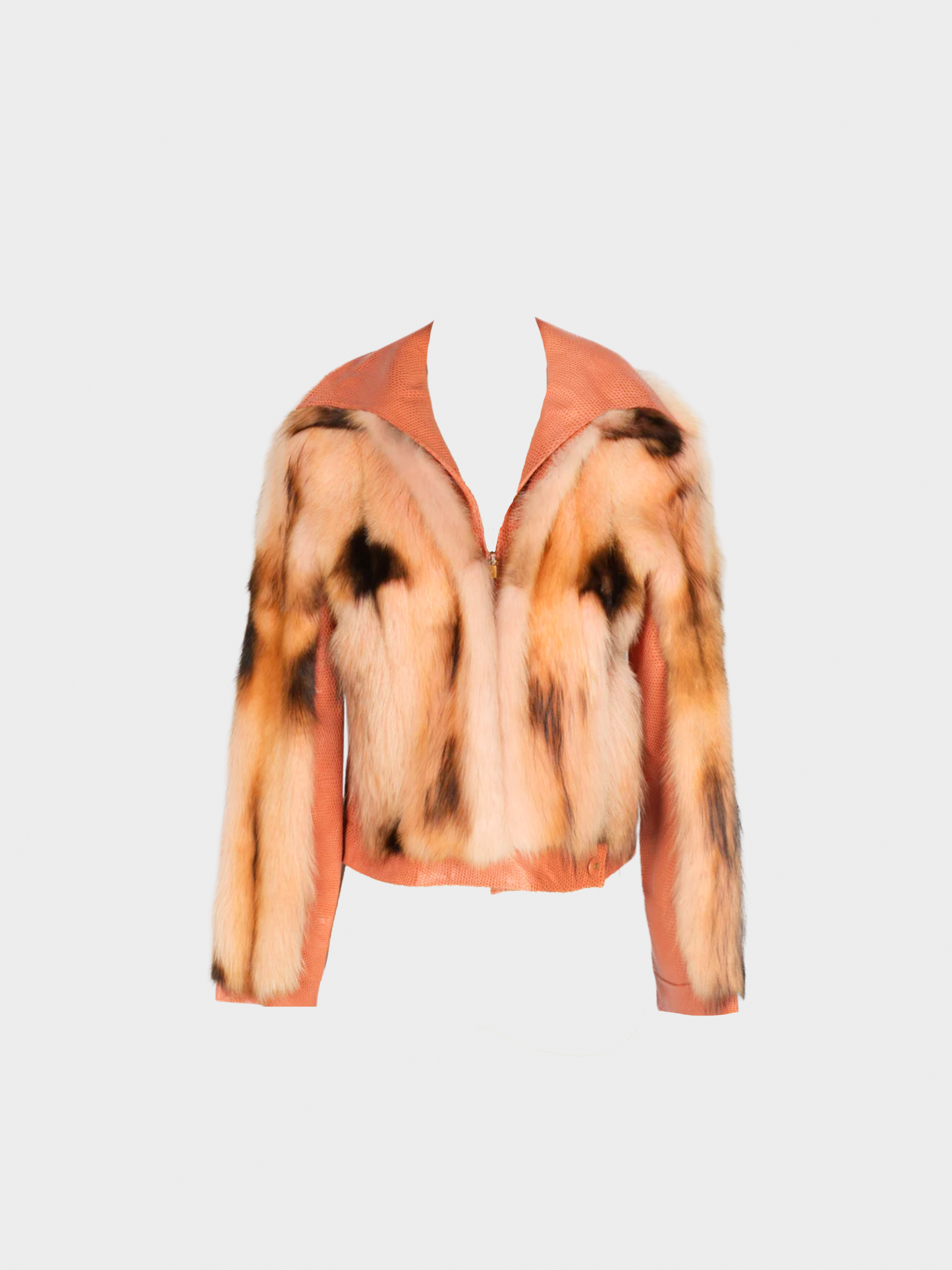 Gianni Versace FW 2000 Pink Couture Fur Jacket