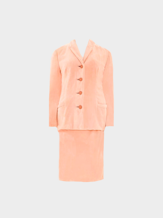 Gianni Versace Couture SS 1995 Pink Terry Suit