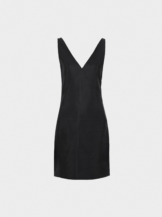 Miu Miu FW 1998 Black V-Neck Mini Dress