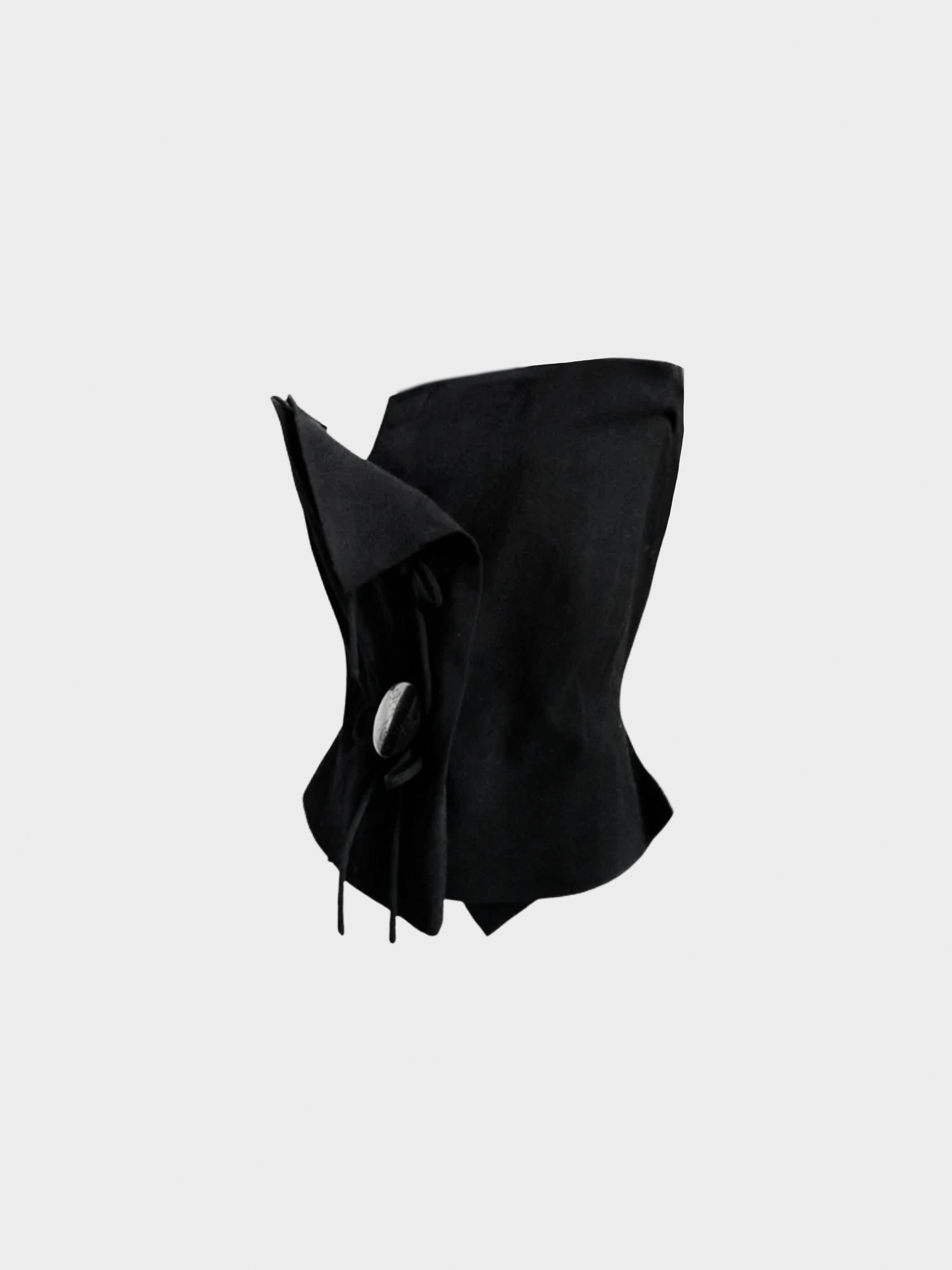Vivienne Westwood 1998 Collectors Black Wool Tube Corset Top