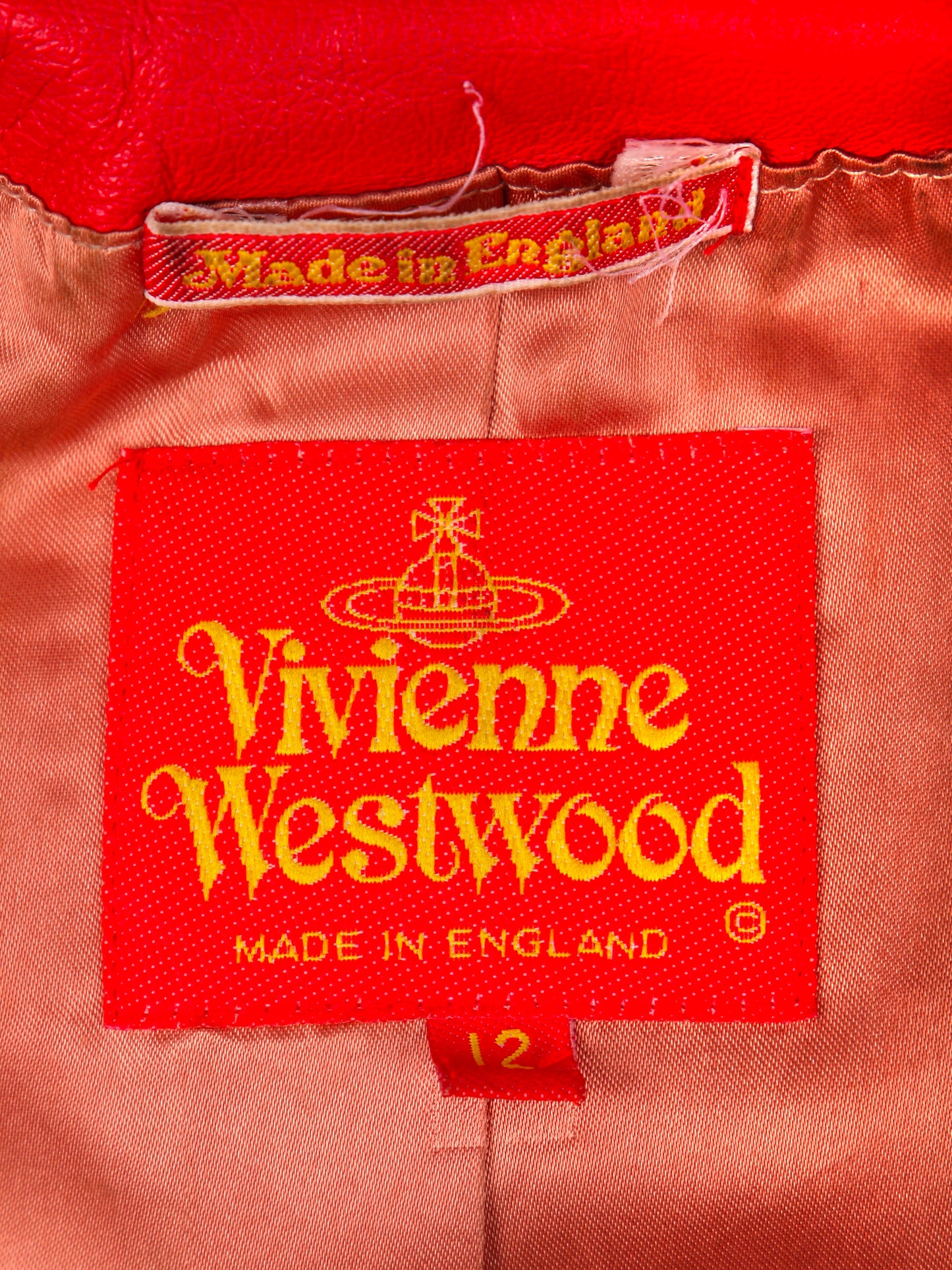 Vivienne Westwood FW 1992 Red Fur Heart Runway Jacket