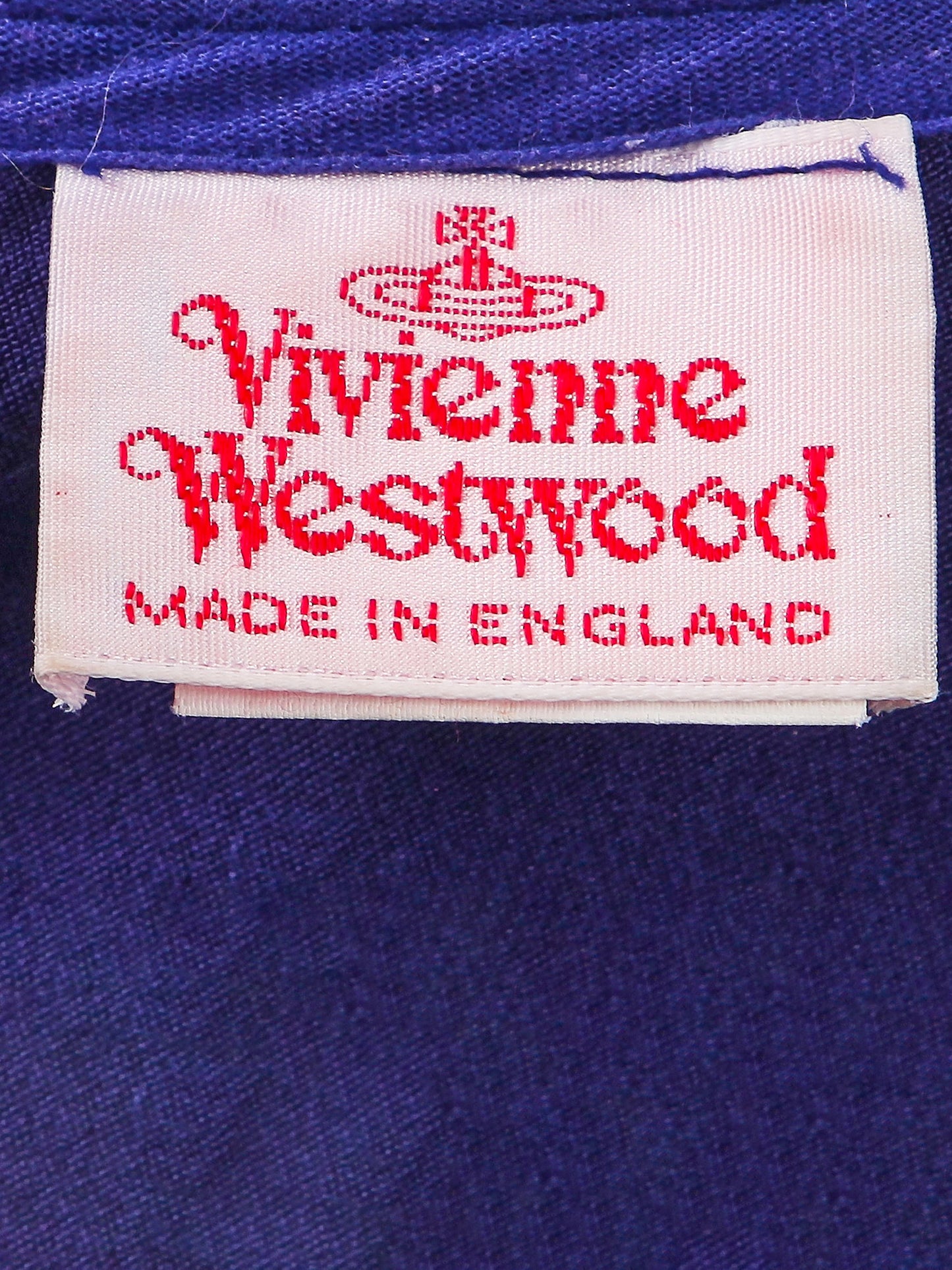 Vivienne Westwood FW 1990 Purple Portrait Collection Dress