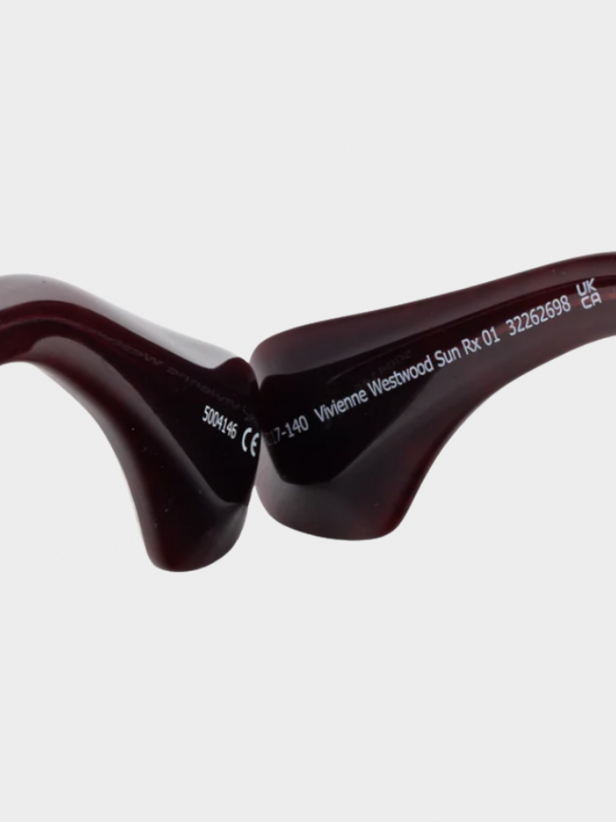Vivienne Westwood 2022 Sun RX 01 Red-Tartan Square Sunglasses