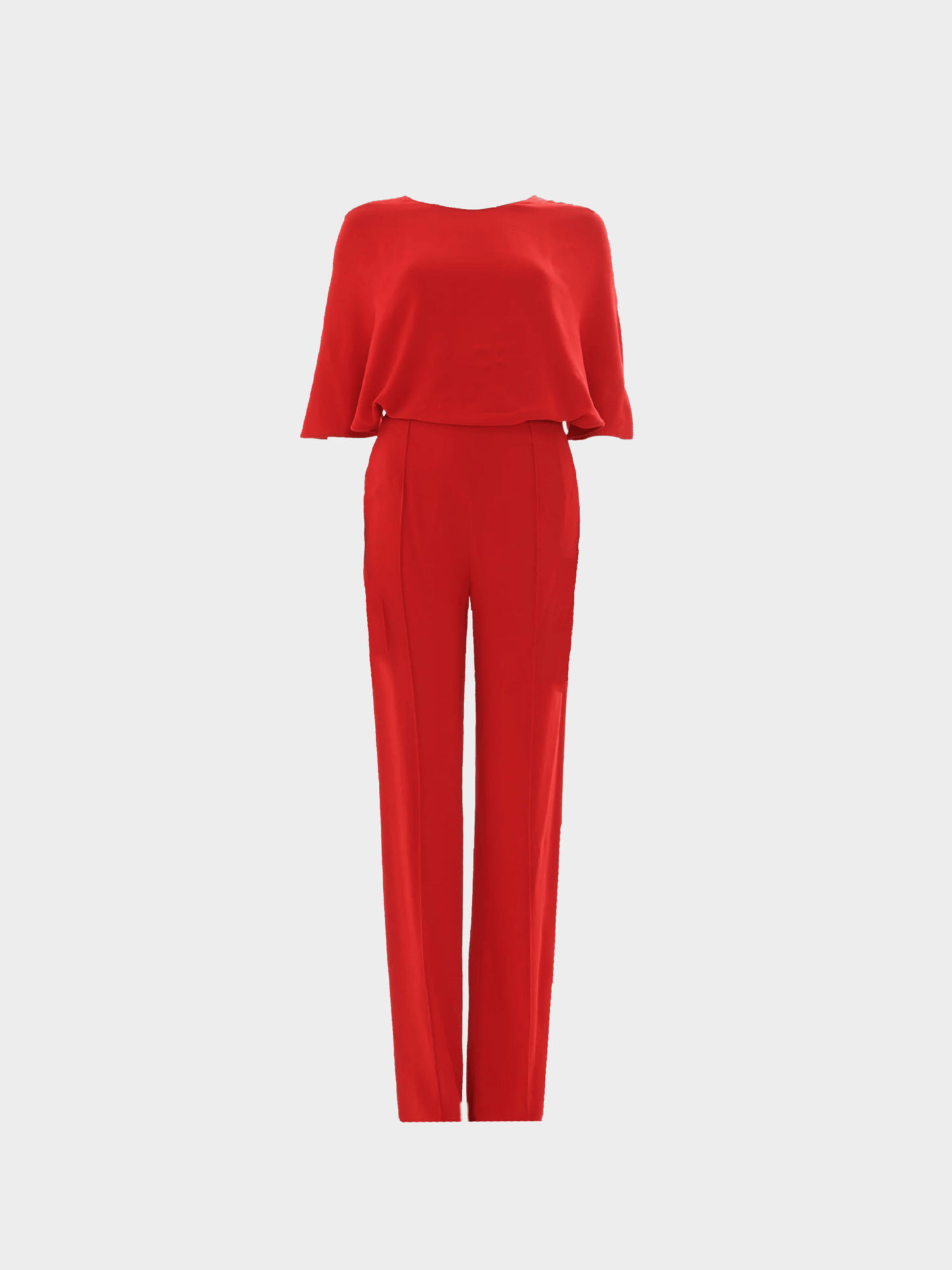 Valentino 2000s Red Cross Back Jumpsuit